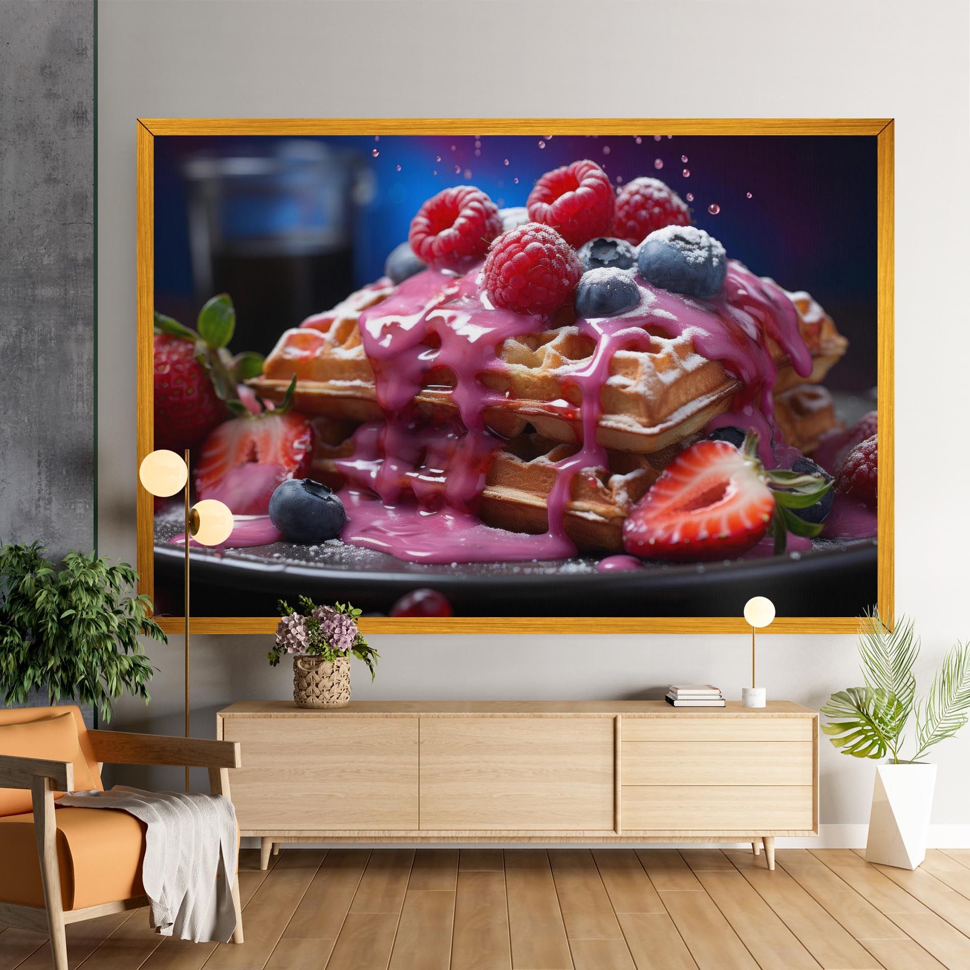 Berries Waffles mockup 9