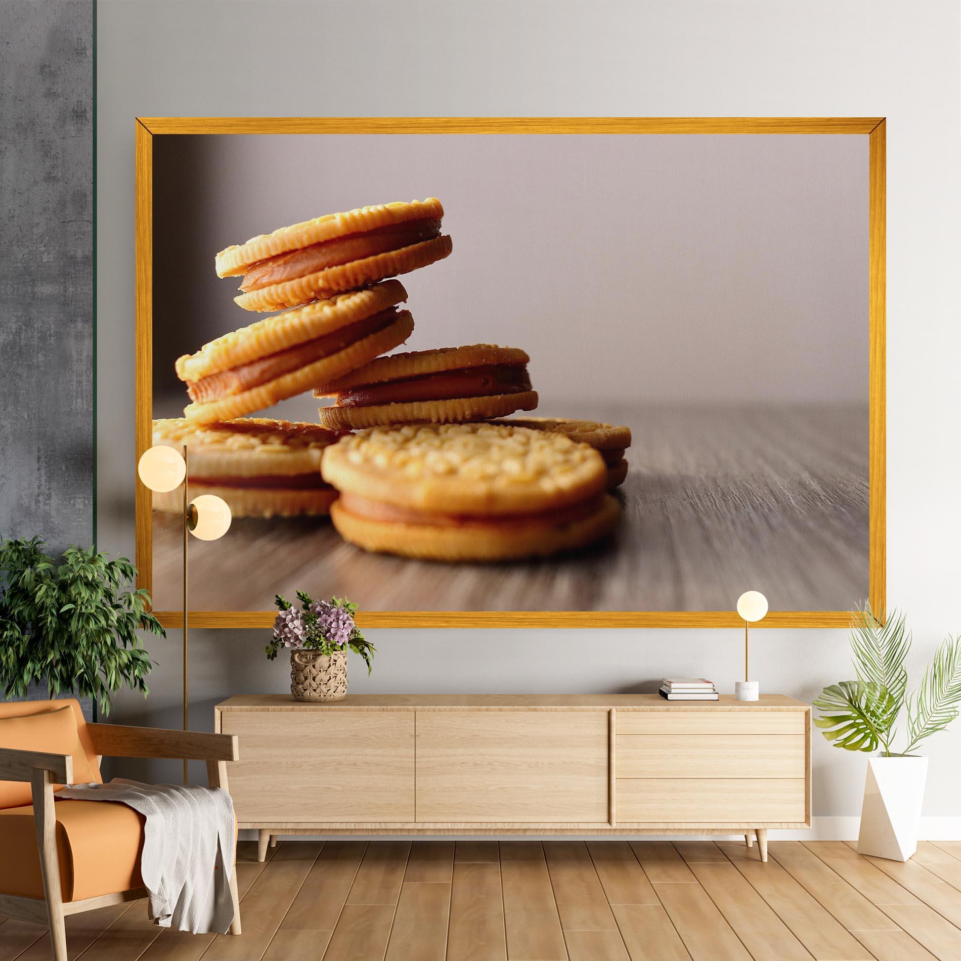 Vászonkép Biscuits mockup 9
