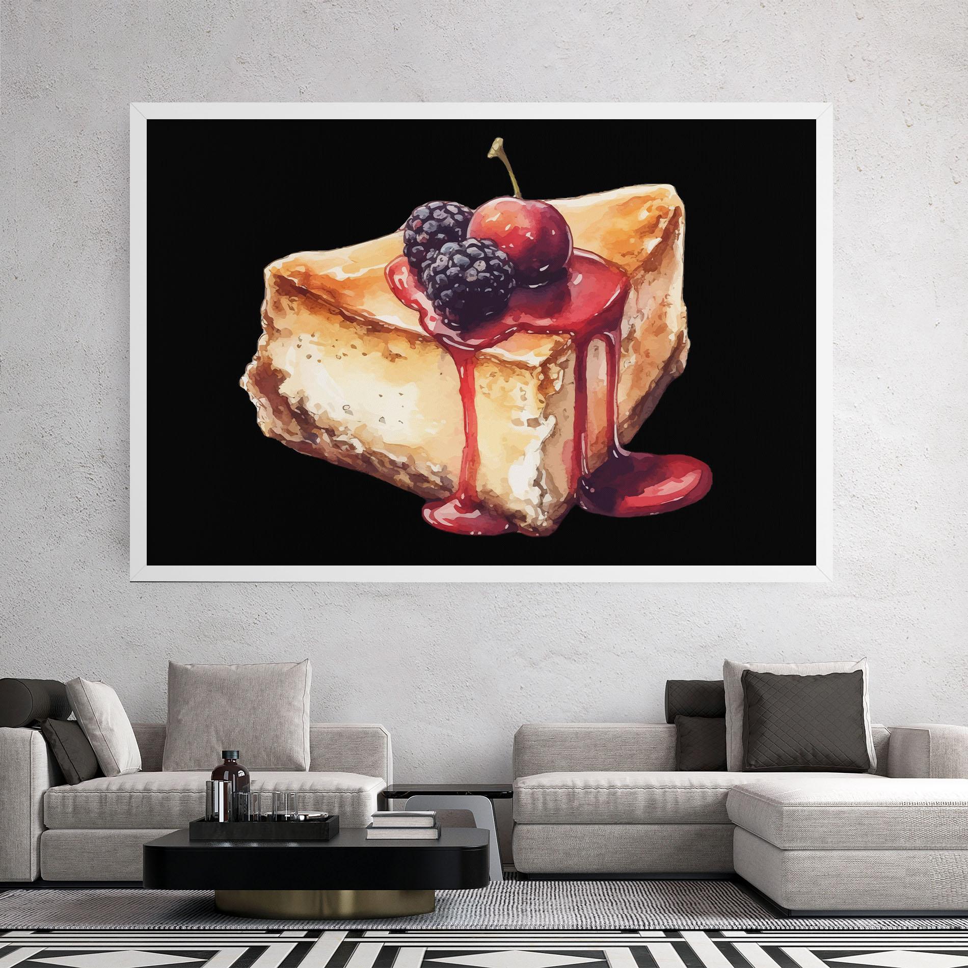 Vászonkép Berries Pie mockup 2