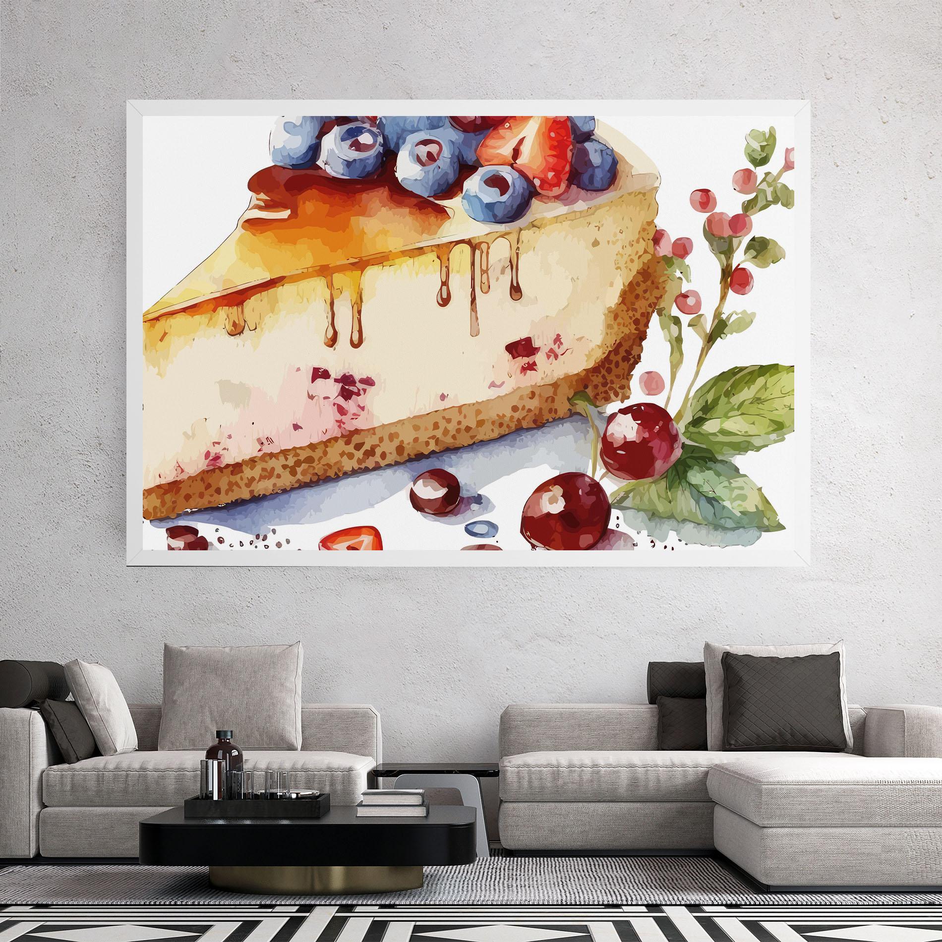 Vászonkép Cheesecake mockup 2
