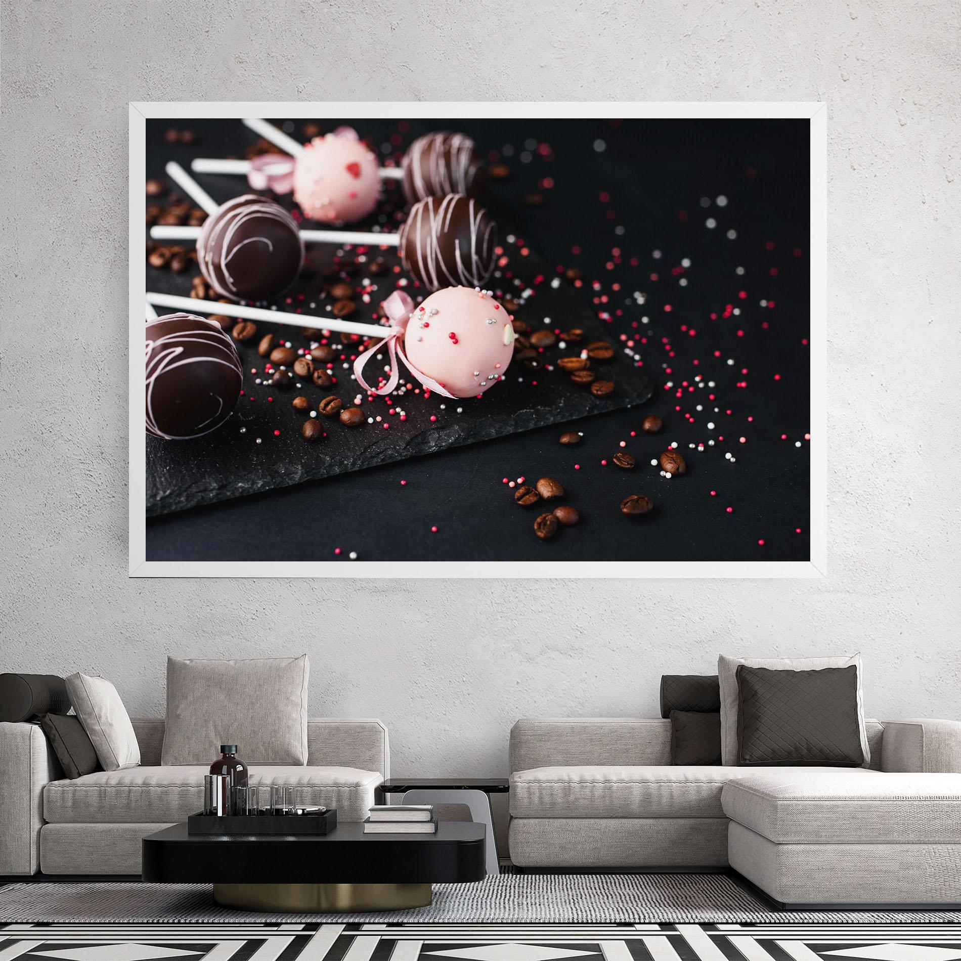 Vászonkép Chocolate Dessert mockup 2