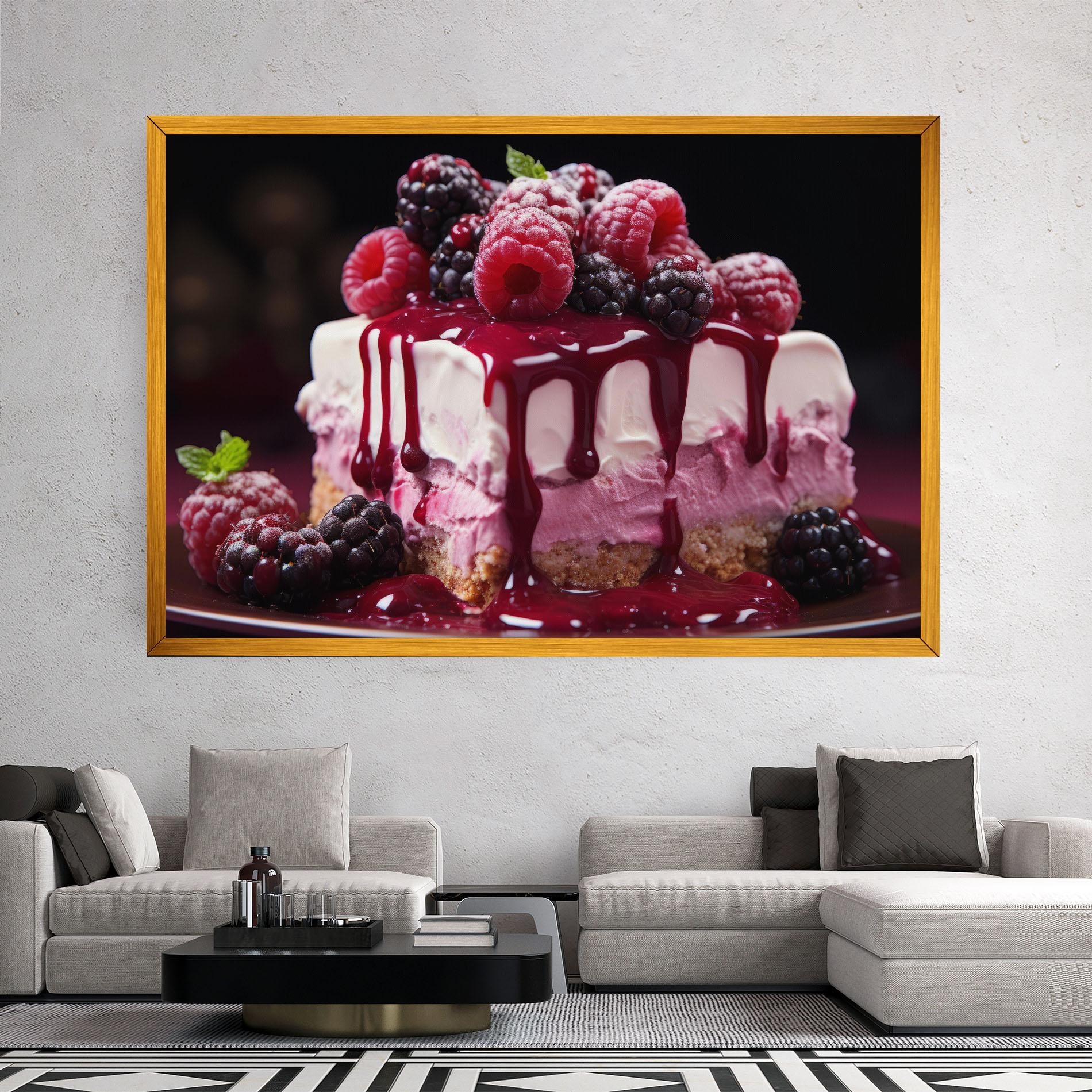 Vászonkép Berries Cream mockup 2