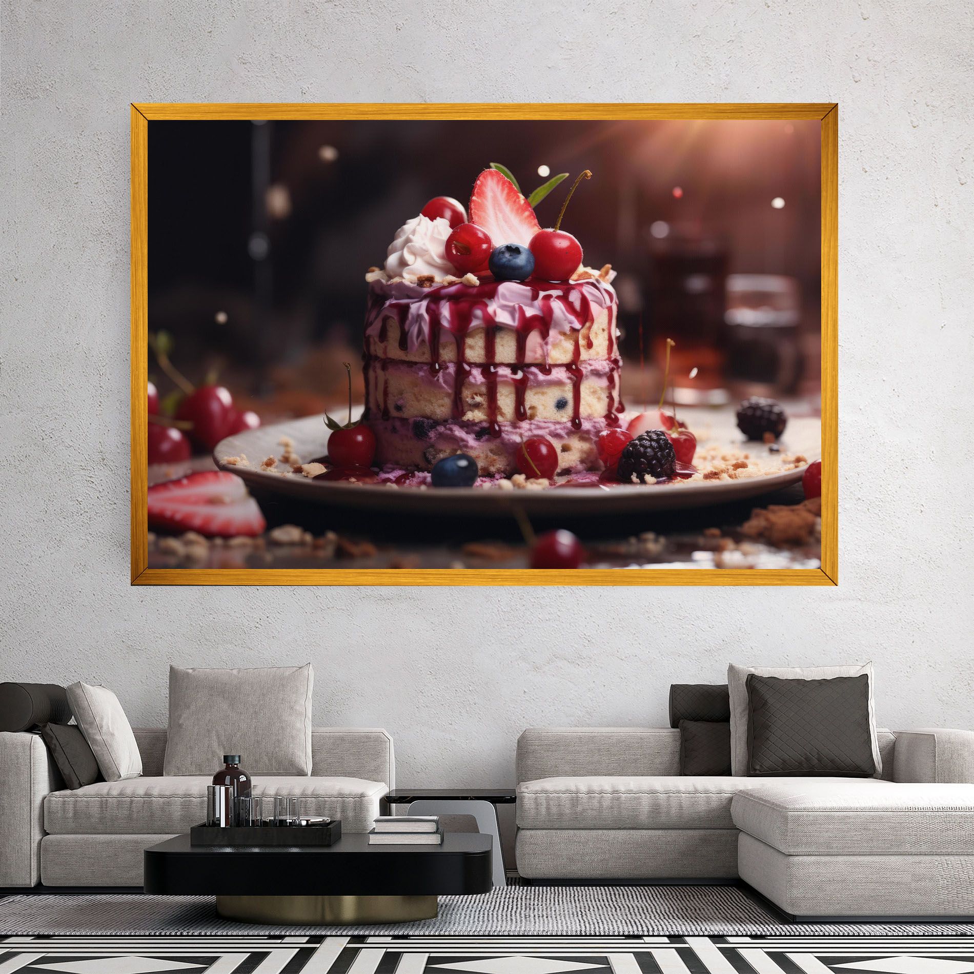 Berries Dessert mockup 2