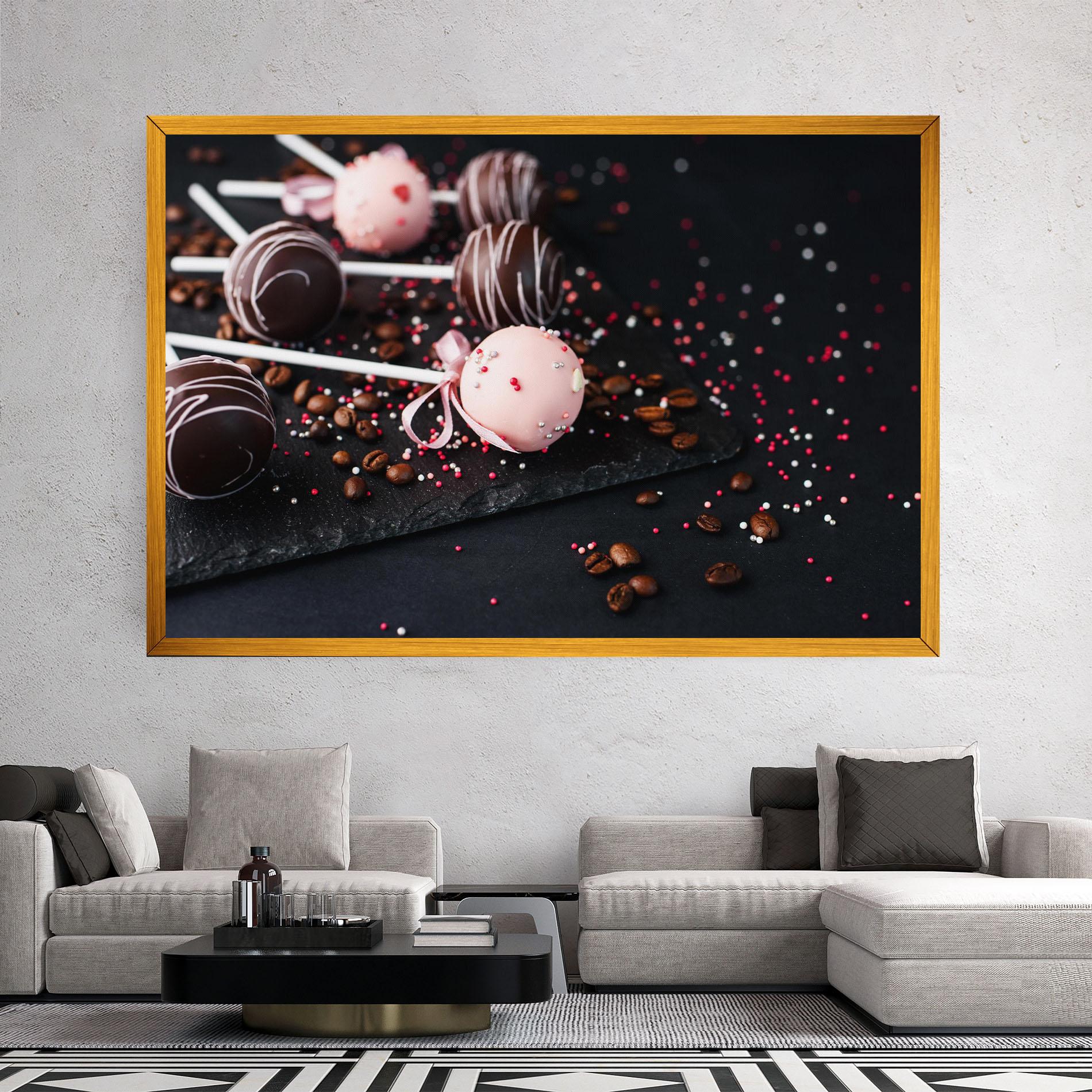 Vászonkép Chocolate Dessert mockup 2