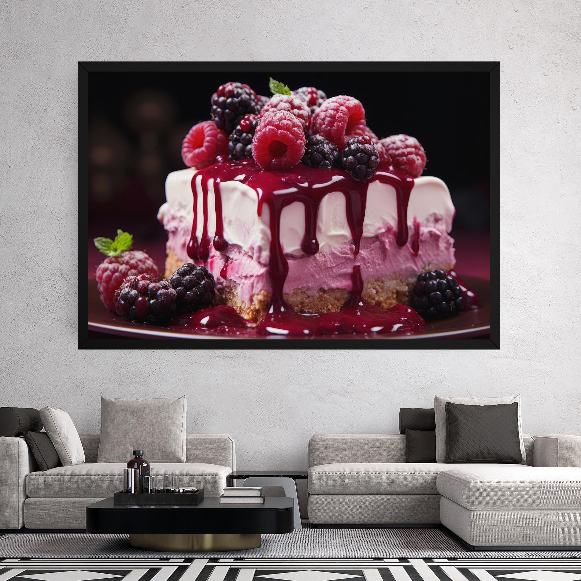 Vászonkép Berries Cream mockup 2
