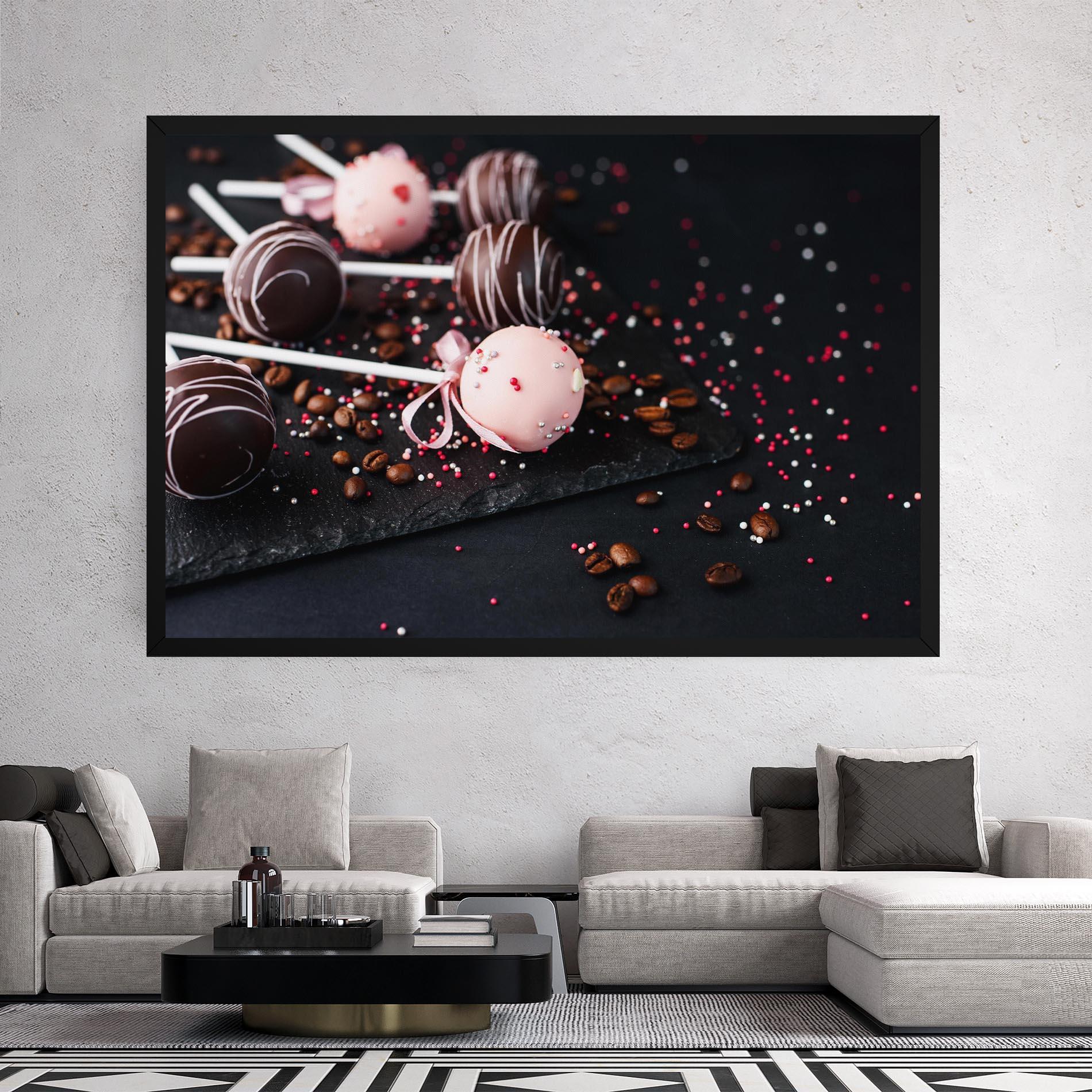 Vászonkép Chocolate Dessert mockup 2