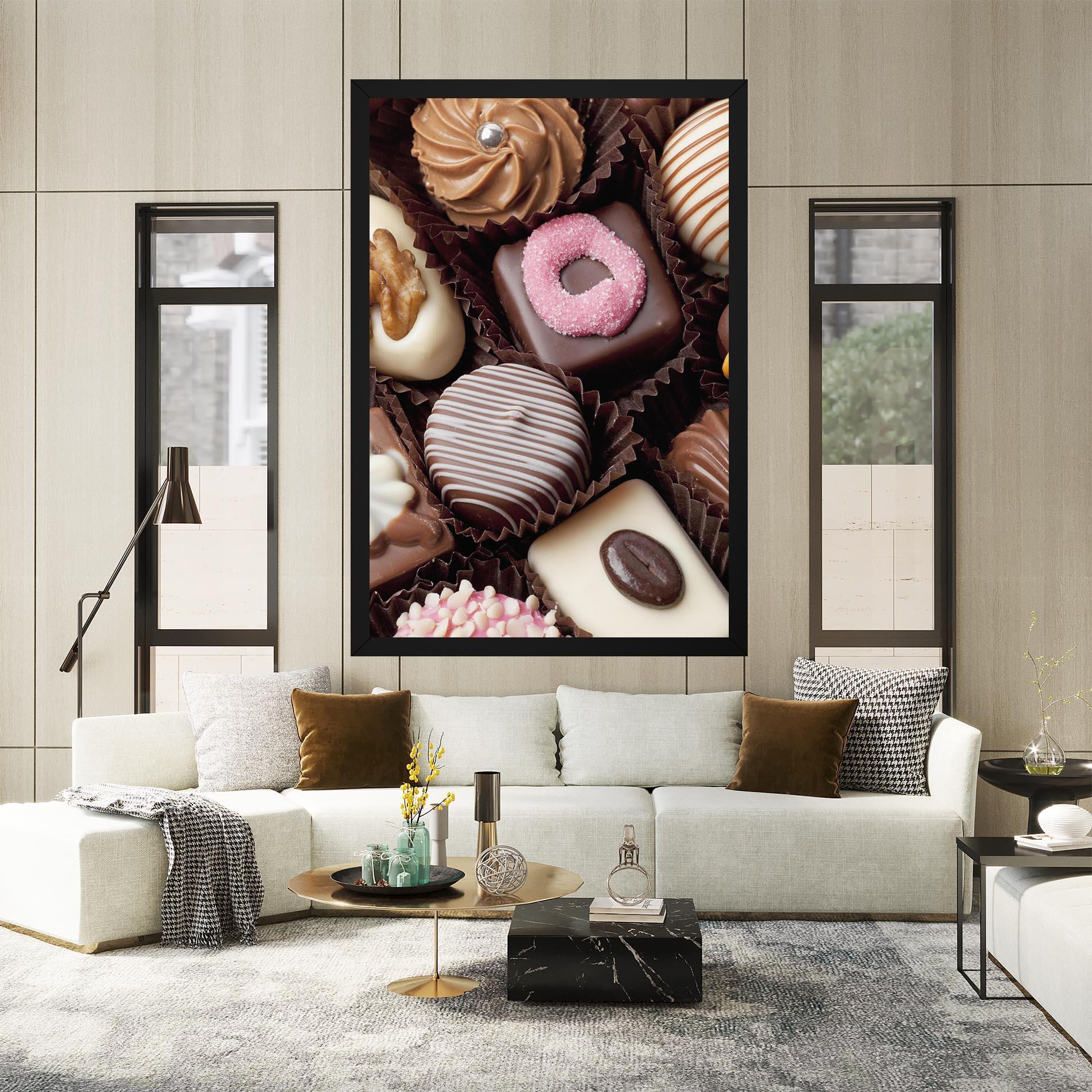 Vászonkép Chocolate Bonbons mockup 2