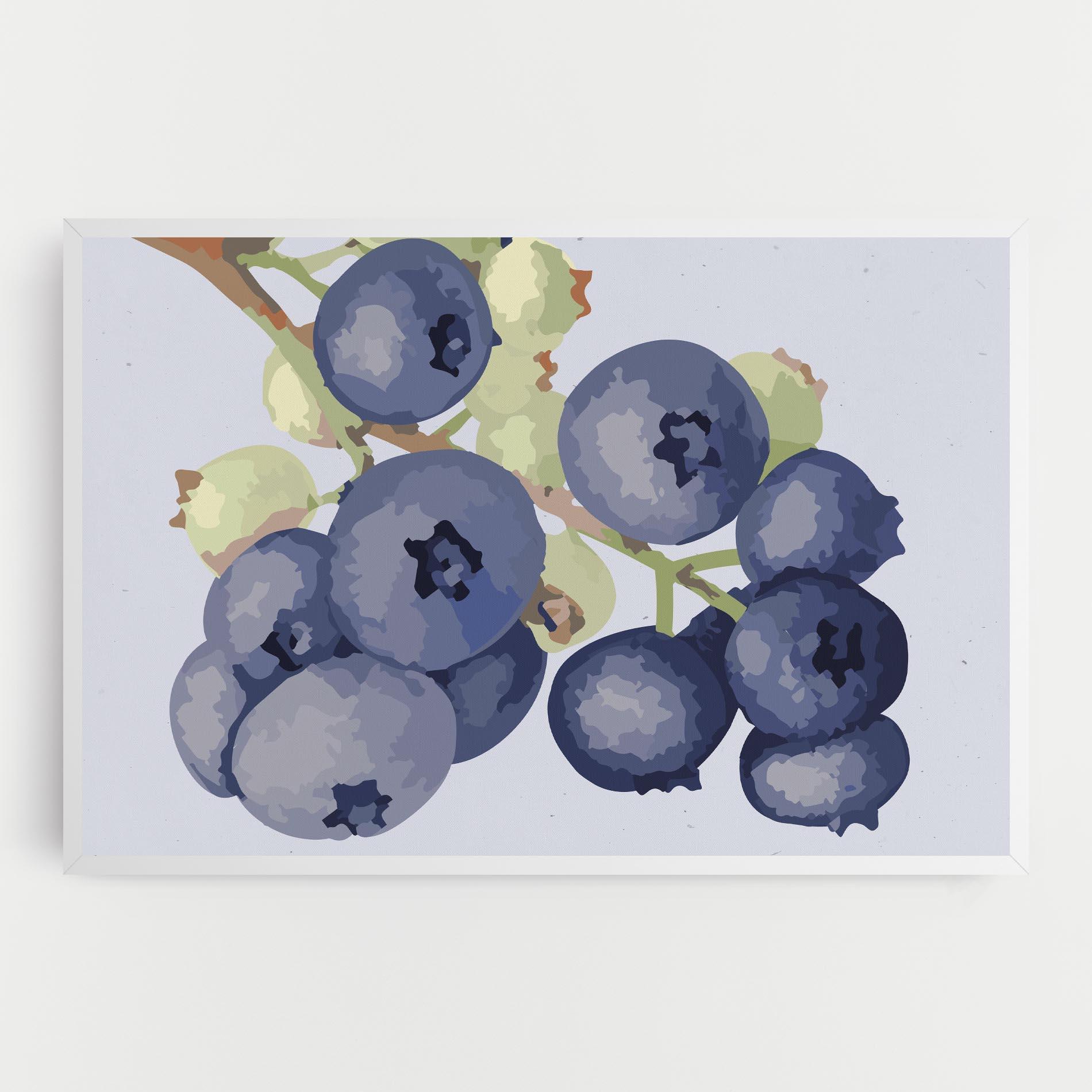 Vászonkép Blueberries Art mockup 0