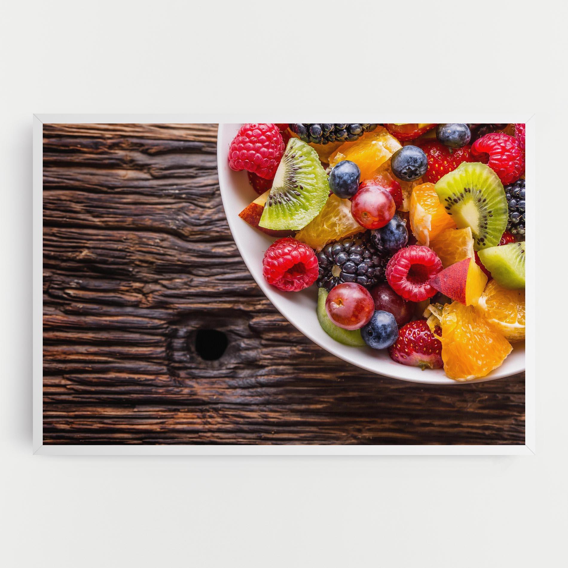 Vászonkép Fresh Fruit Salad mockup 0