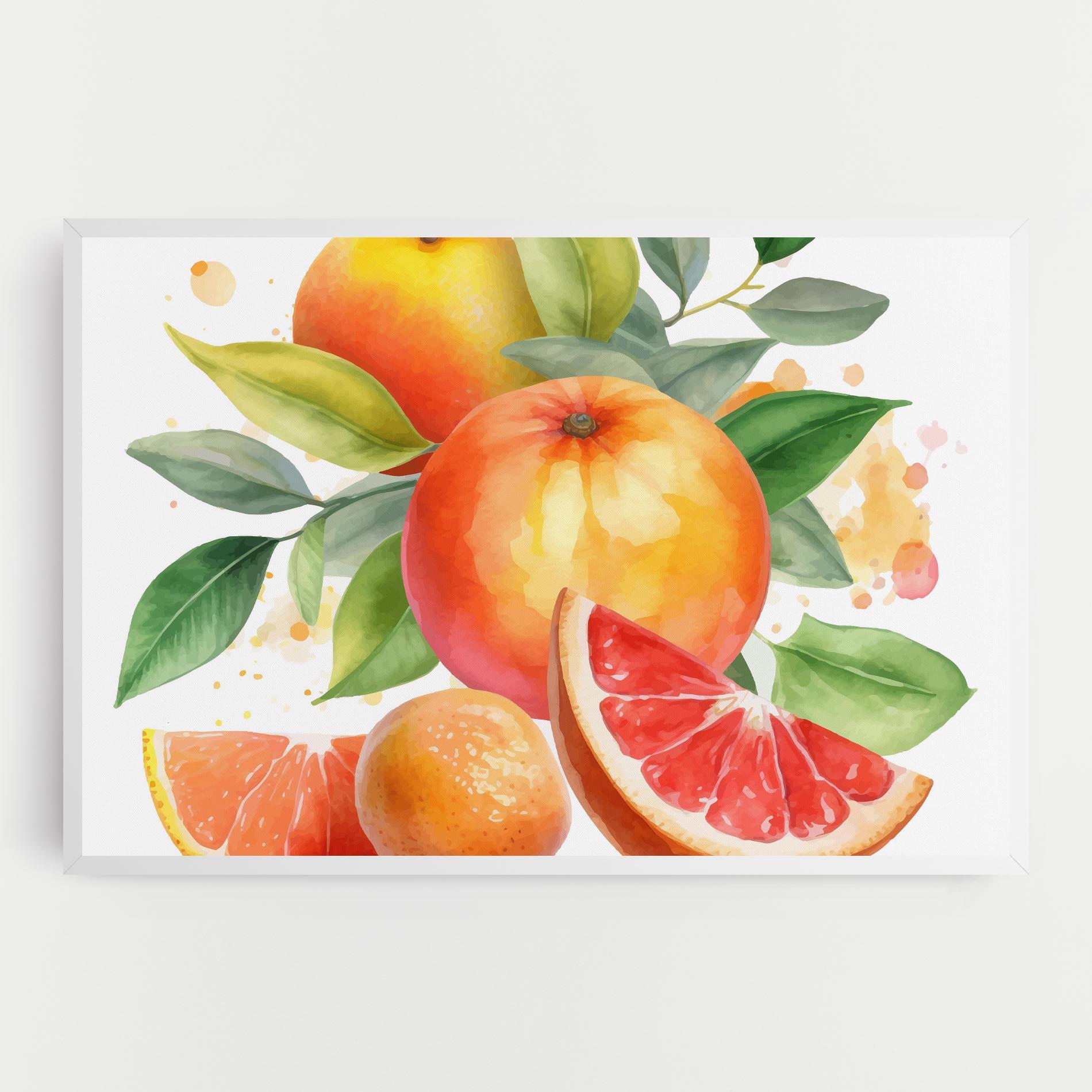 Vászonkép Grapefruit Art mockup 0