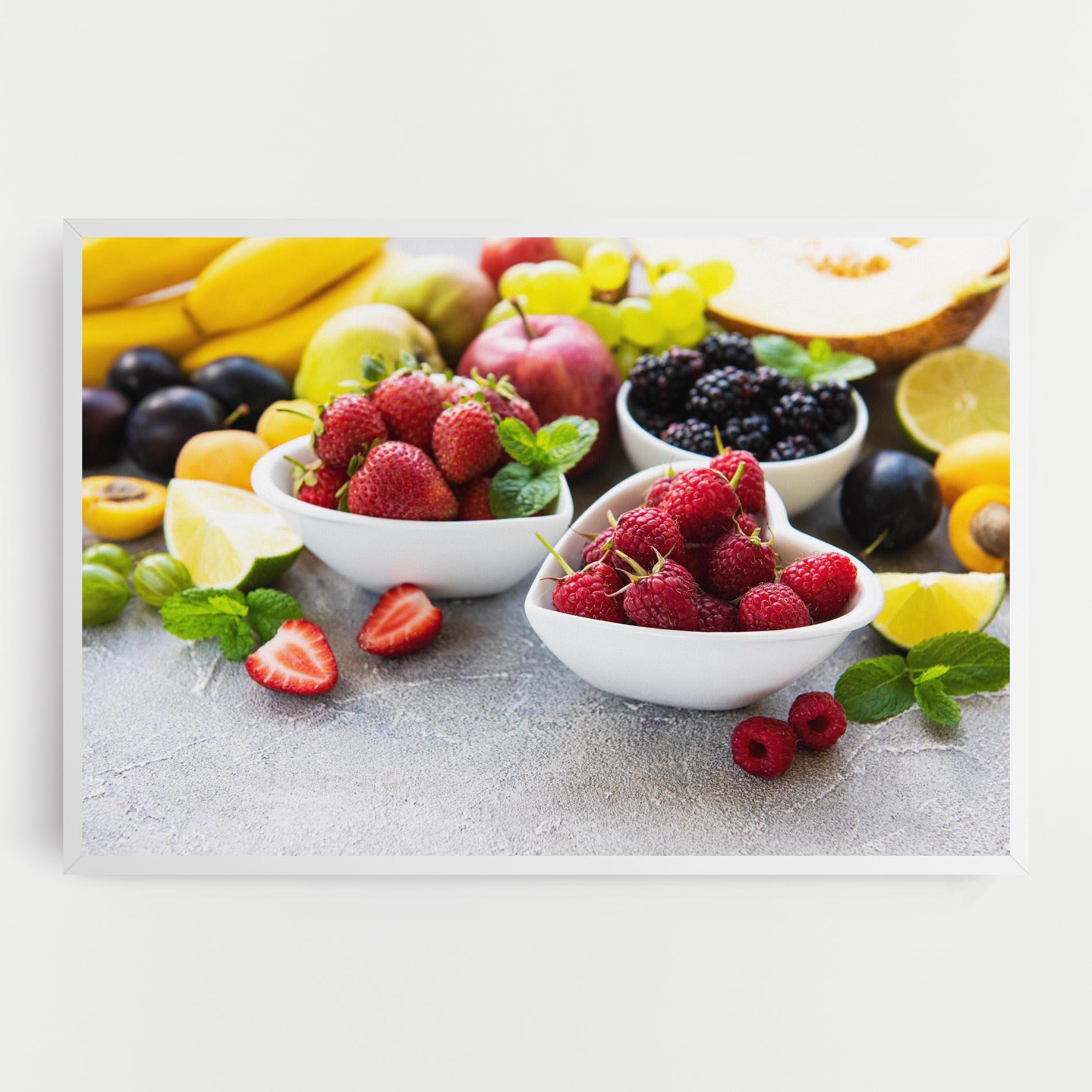 Vászonkép Heart Fresh Fruits mockup 0