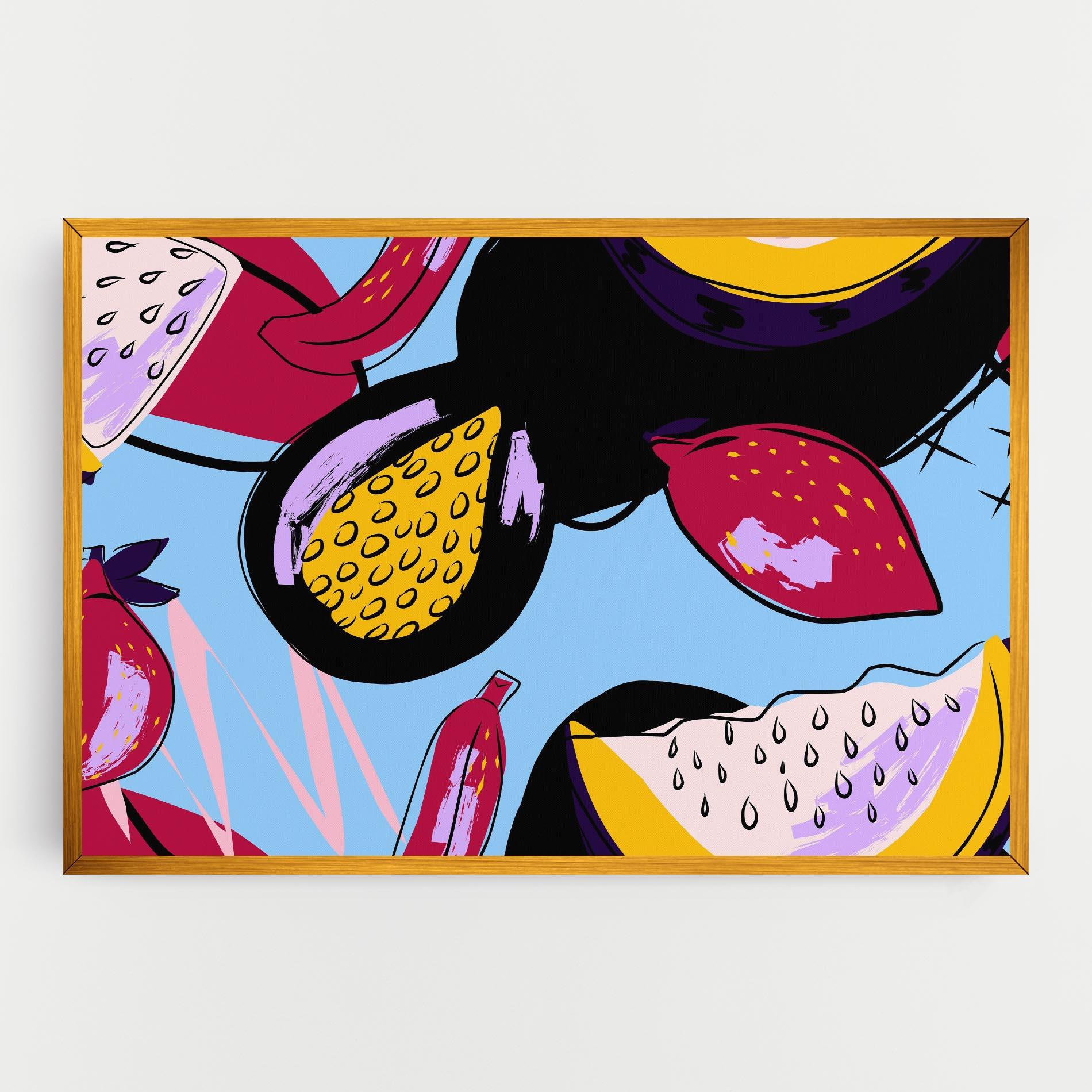 Vászonkép Colorful Fruits mockup 0