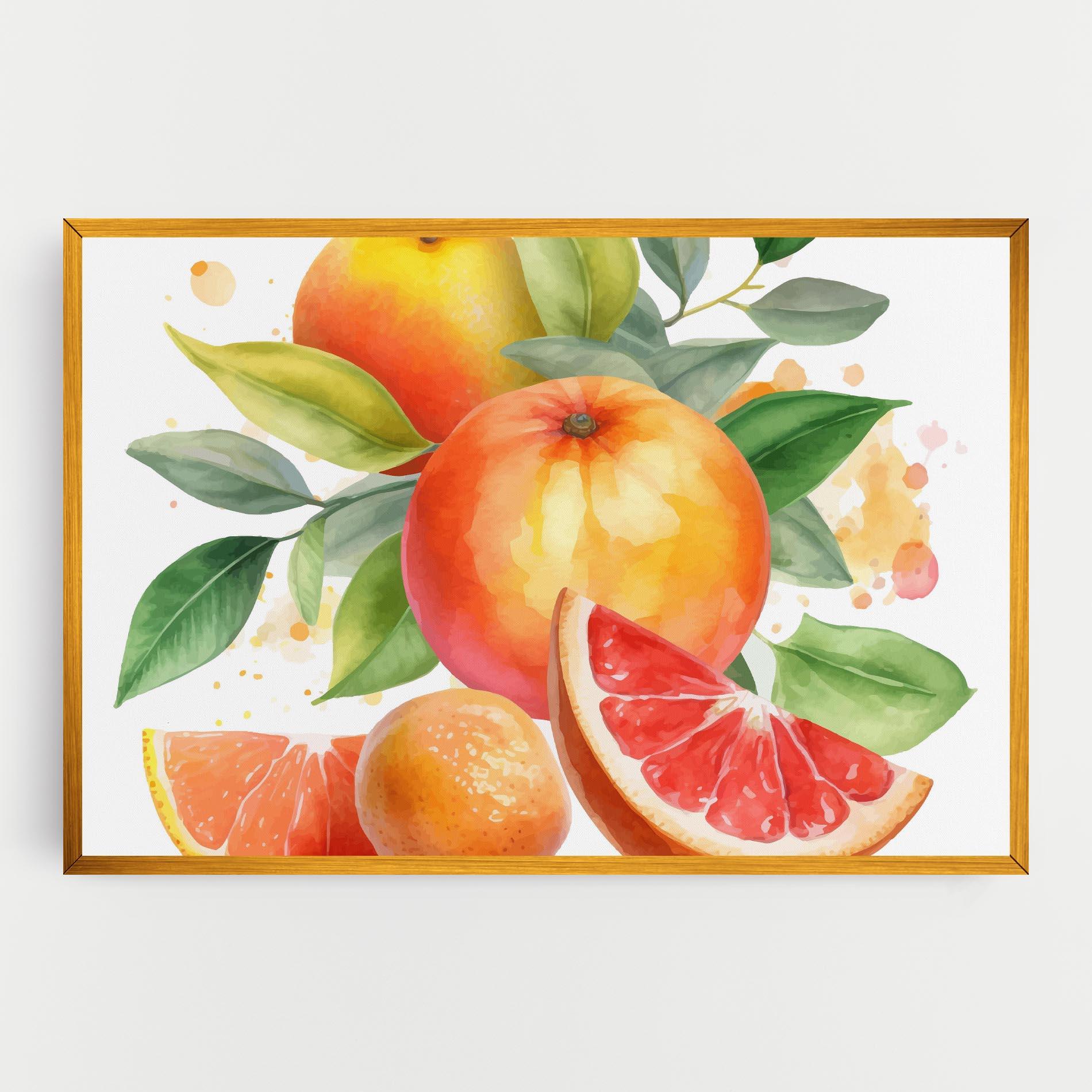Vászonkép Grapefruit Art mockup 0