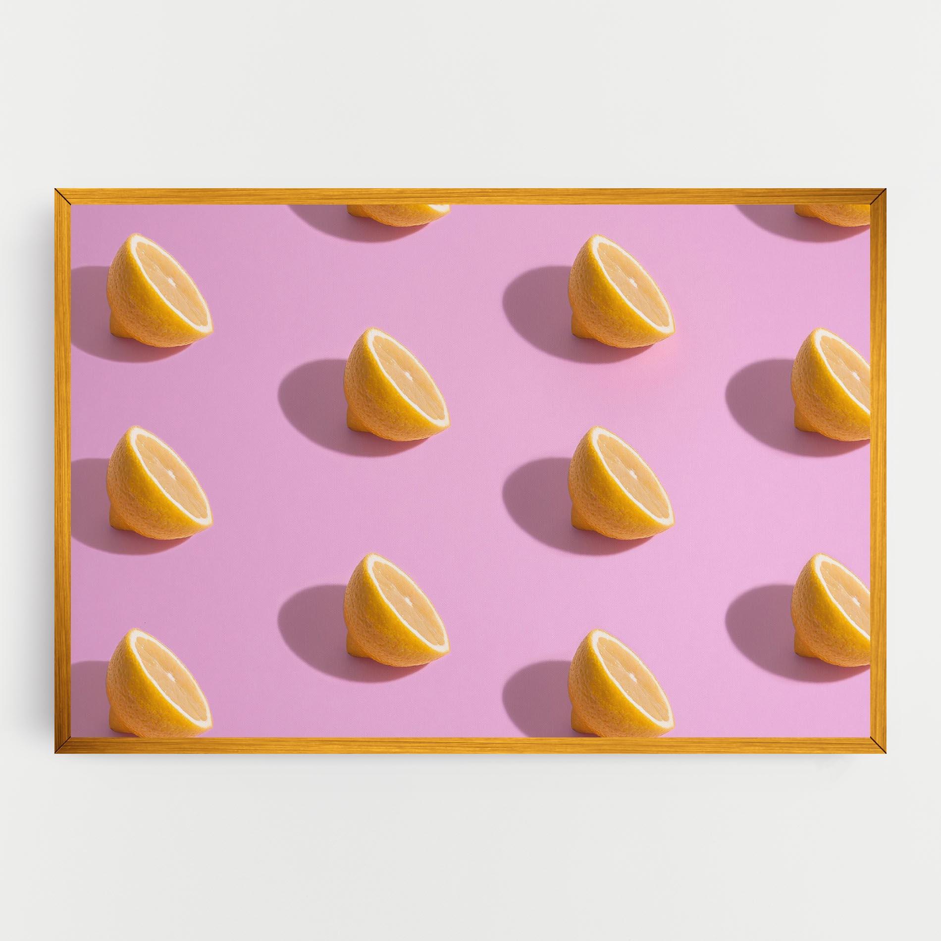 Vászonkép Lemon Pattern mockup 0