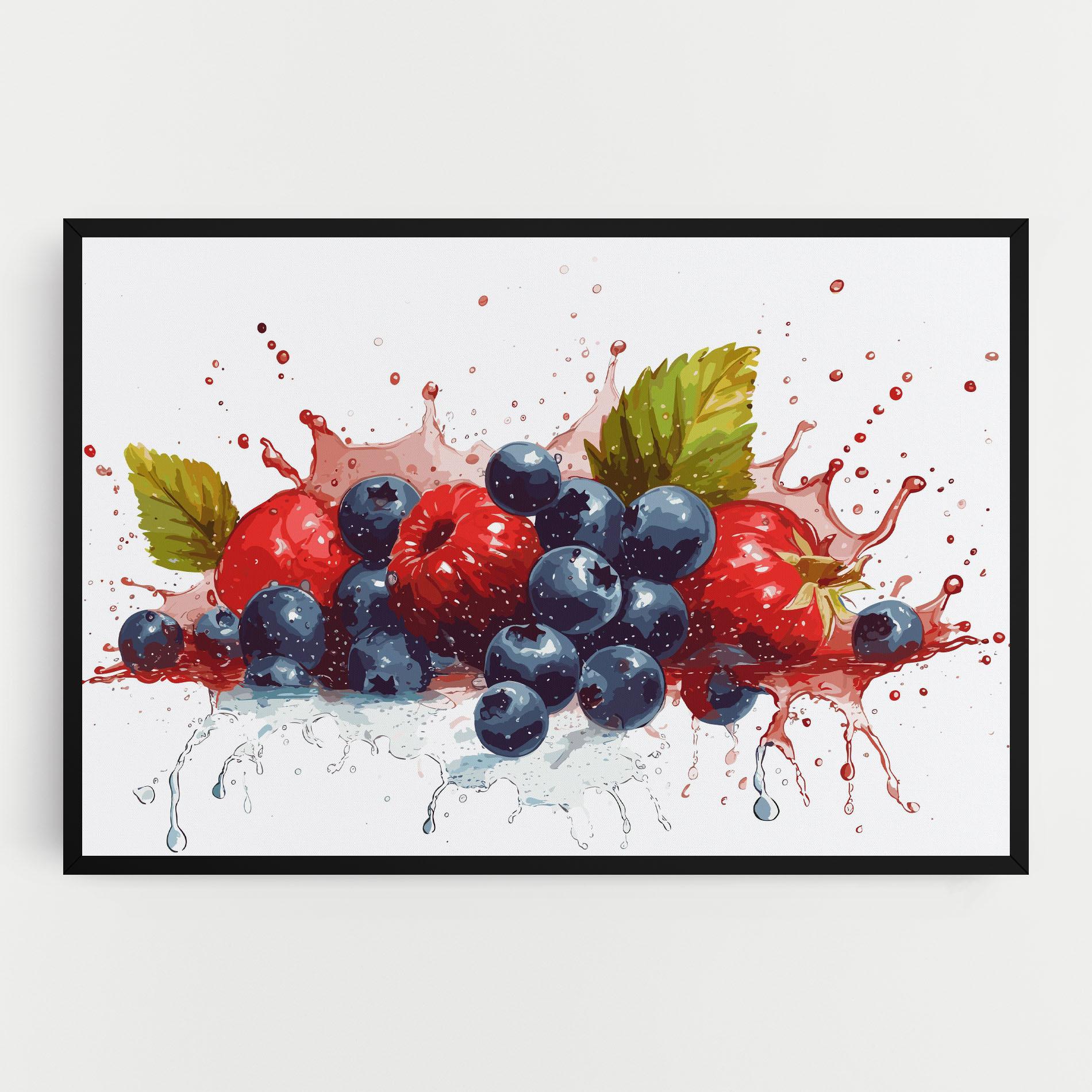 Vászonkép Berries Art mockup 0