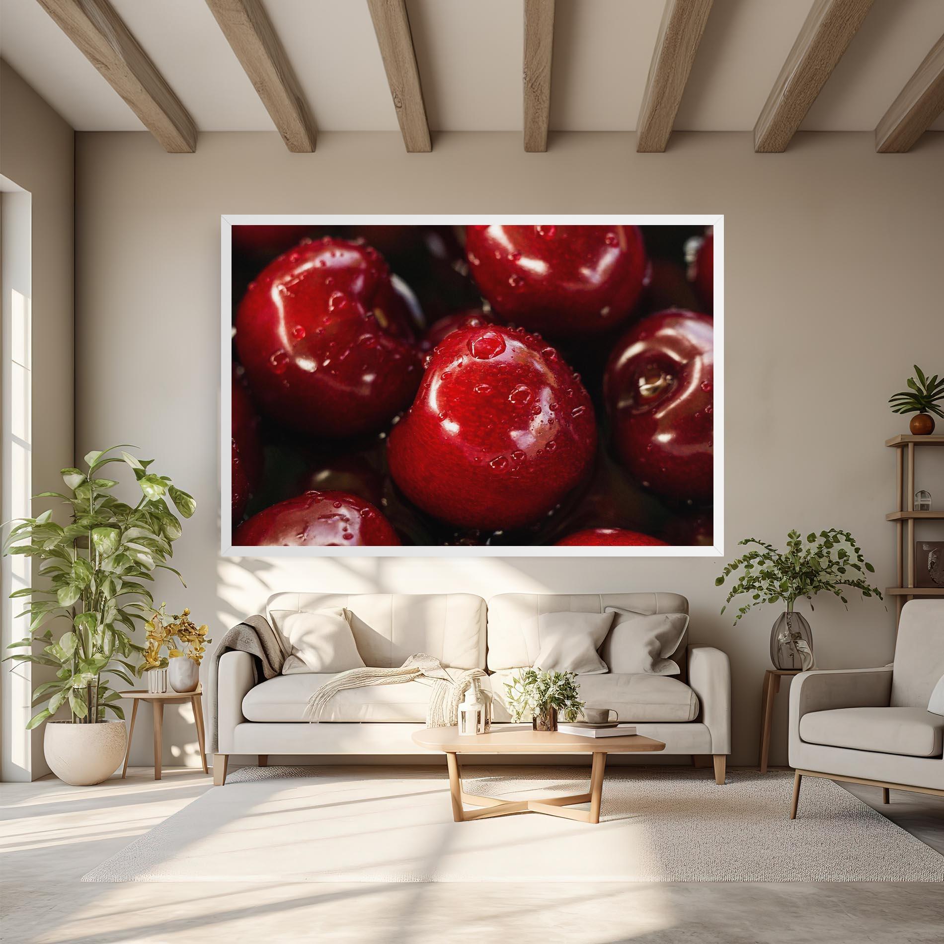 Vászonkép Cherries mockup 6
