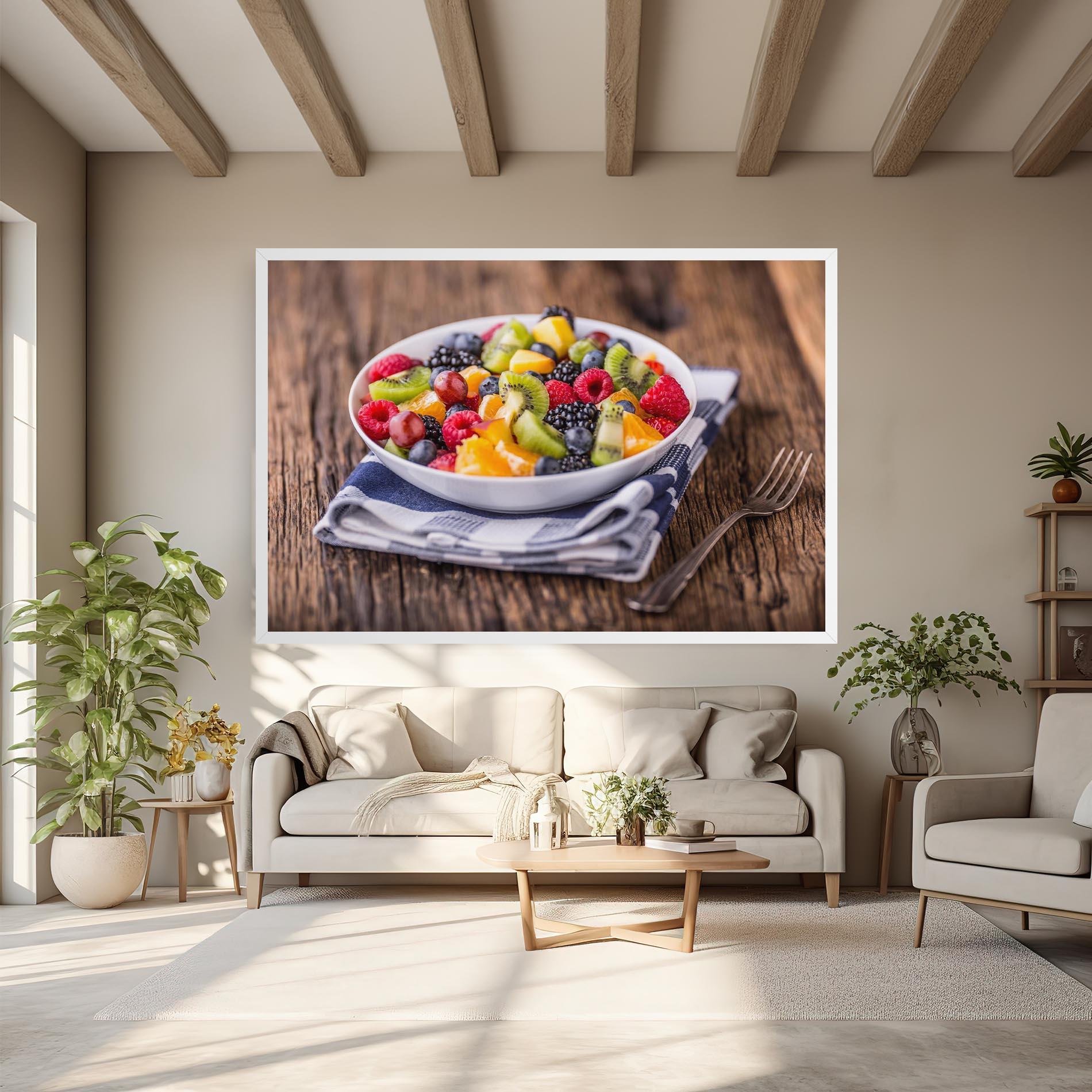 Vászonkép Fruit Salad mockup 6