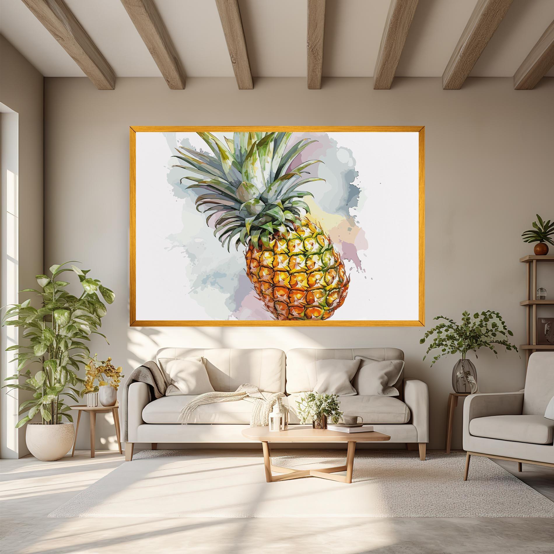 Vászonkép Artistic Pineapple mockup 6