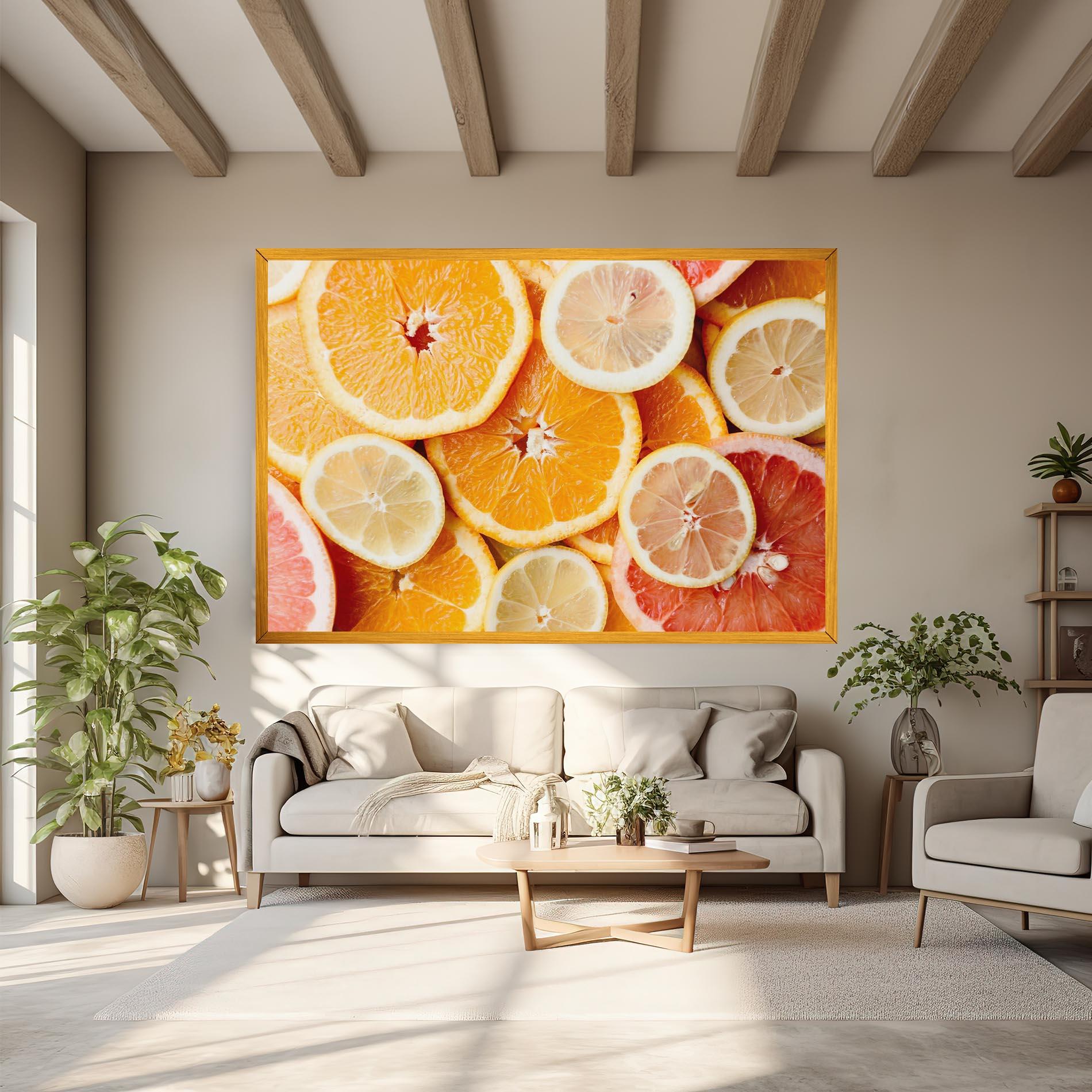 Vászonkép Citrus Fruits mockup 6