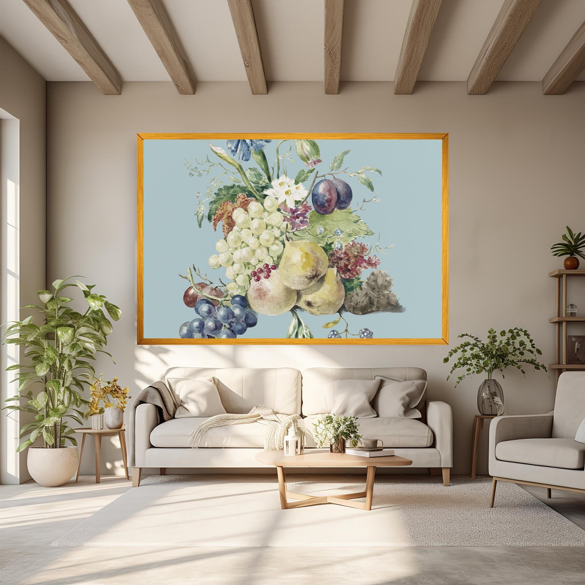 Vászonkép Fruit Paintig mockup 6