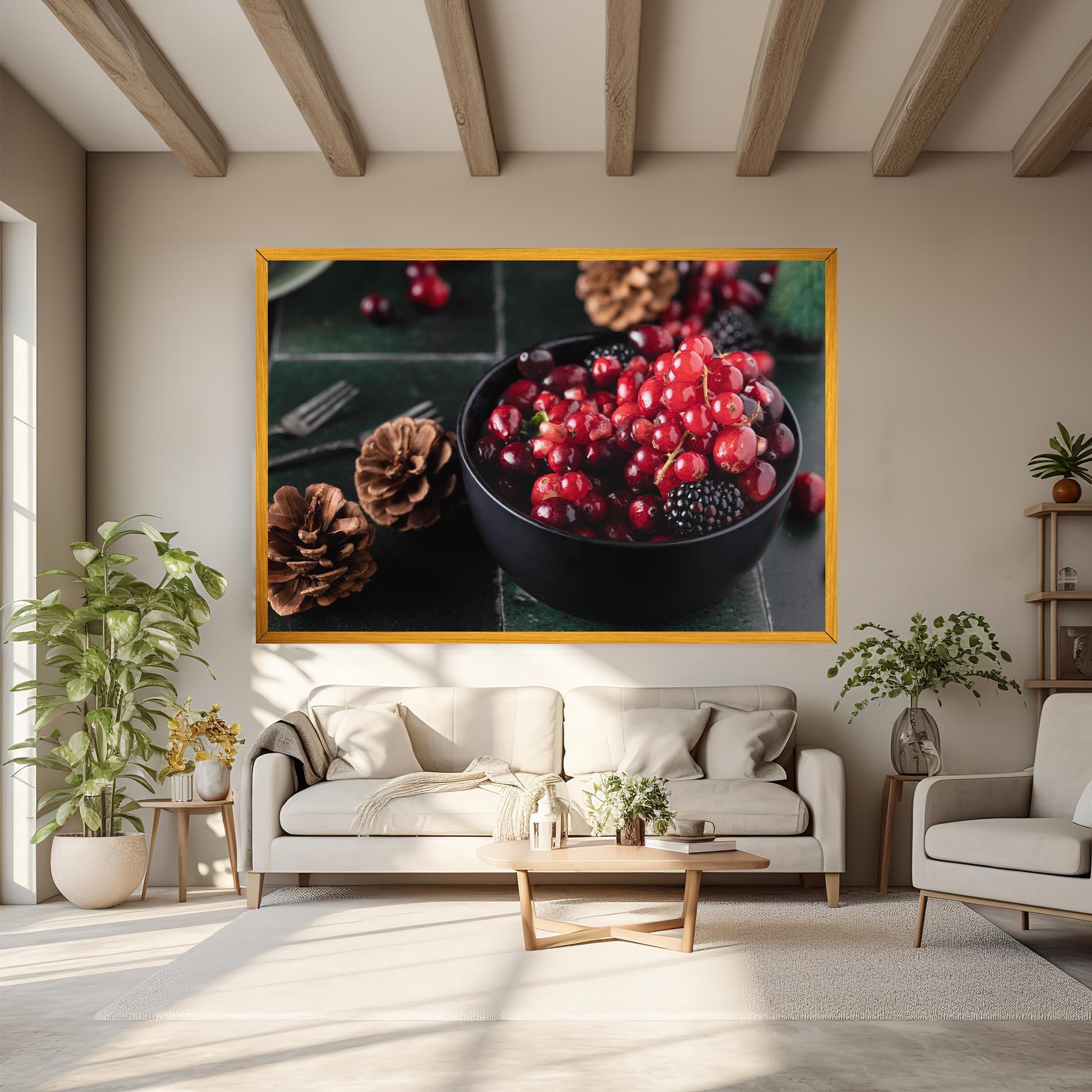 Vászonkép Red Berries mockup 6