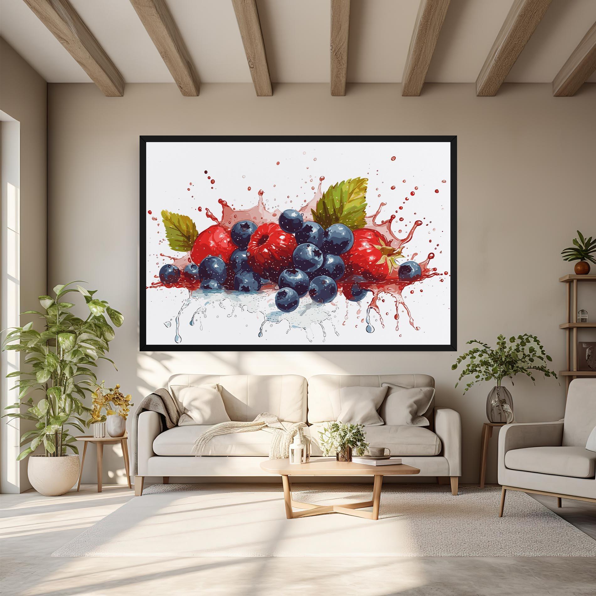 Vászonkép Berries Art mockup 6