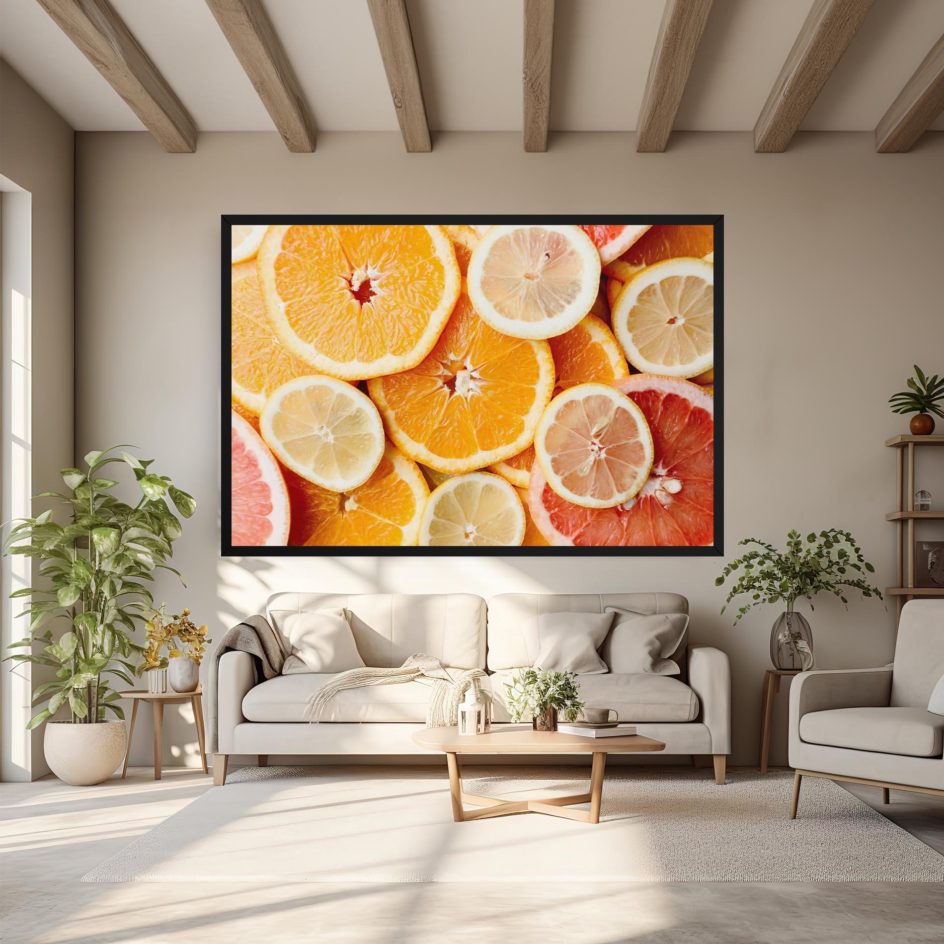 Vászonkép Citrus Fruits mockup 6