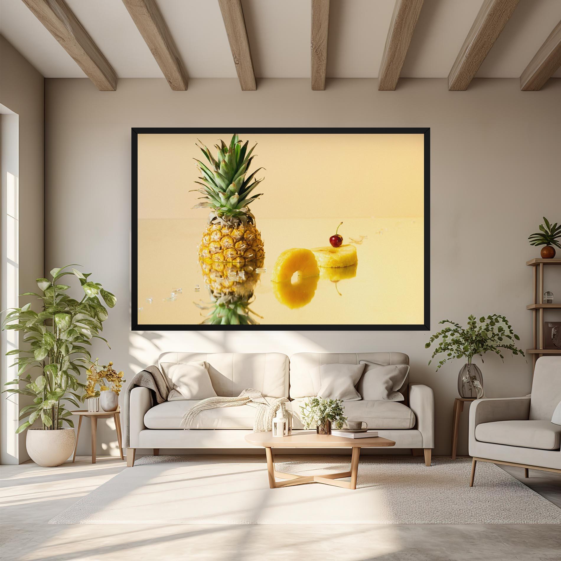 Vászonkép Cut Pineapple mockup 6