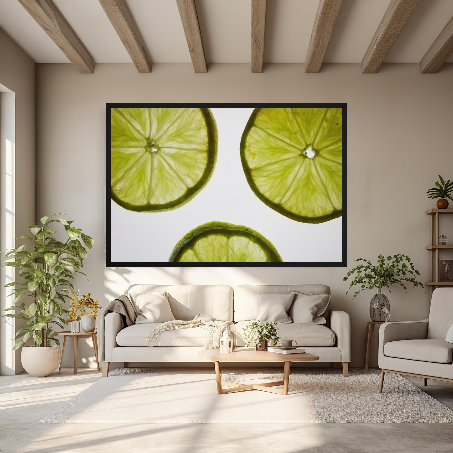 Vászonkép Lime Slice mockup 6