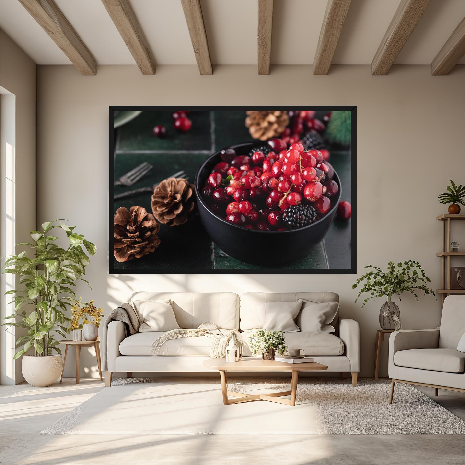 Vászonkép Red Berries mockup 6