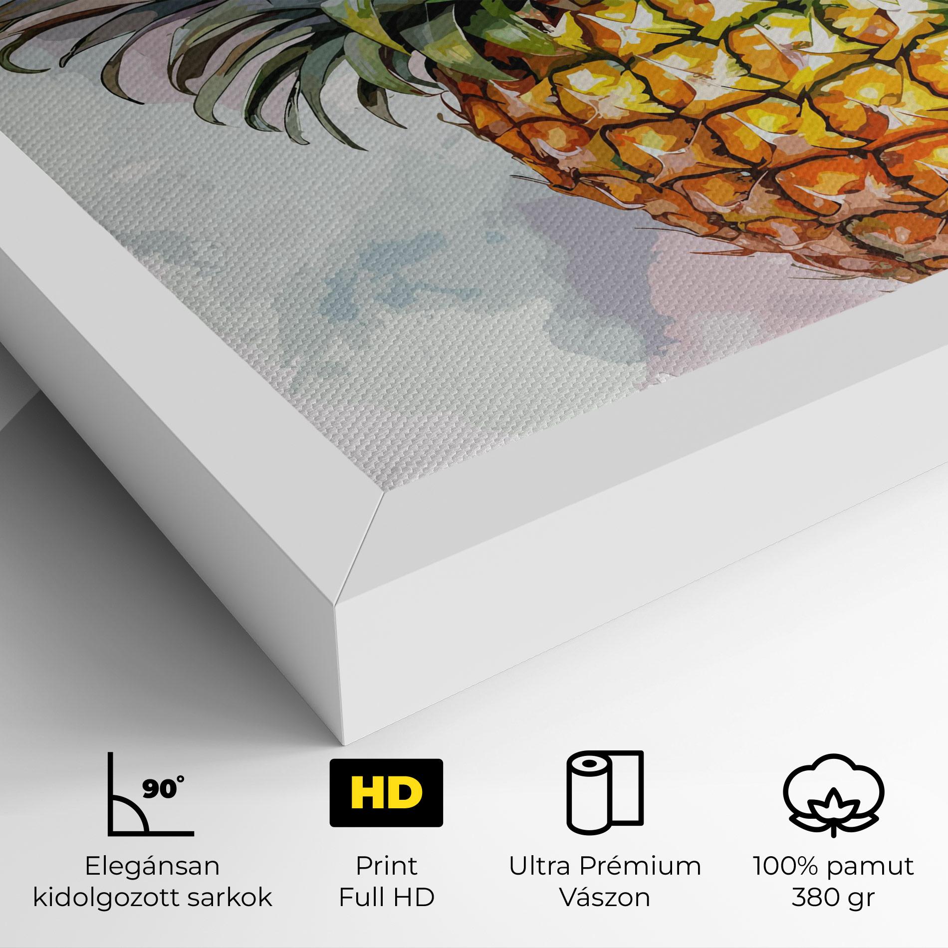 Vászonkép Artistic Pineapple mockup 4