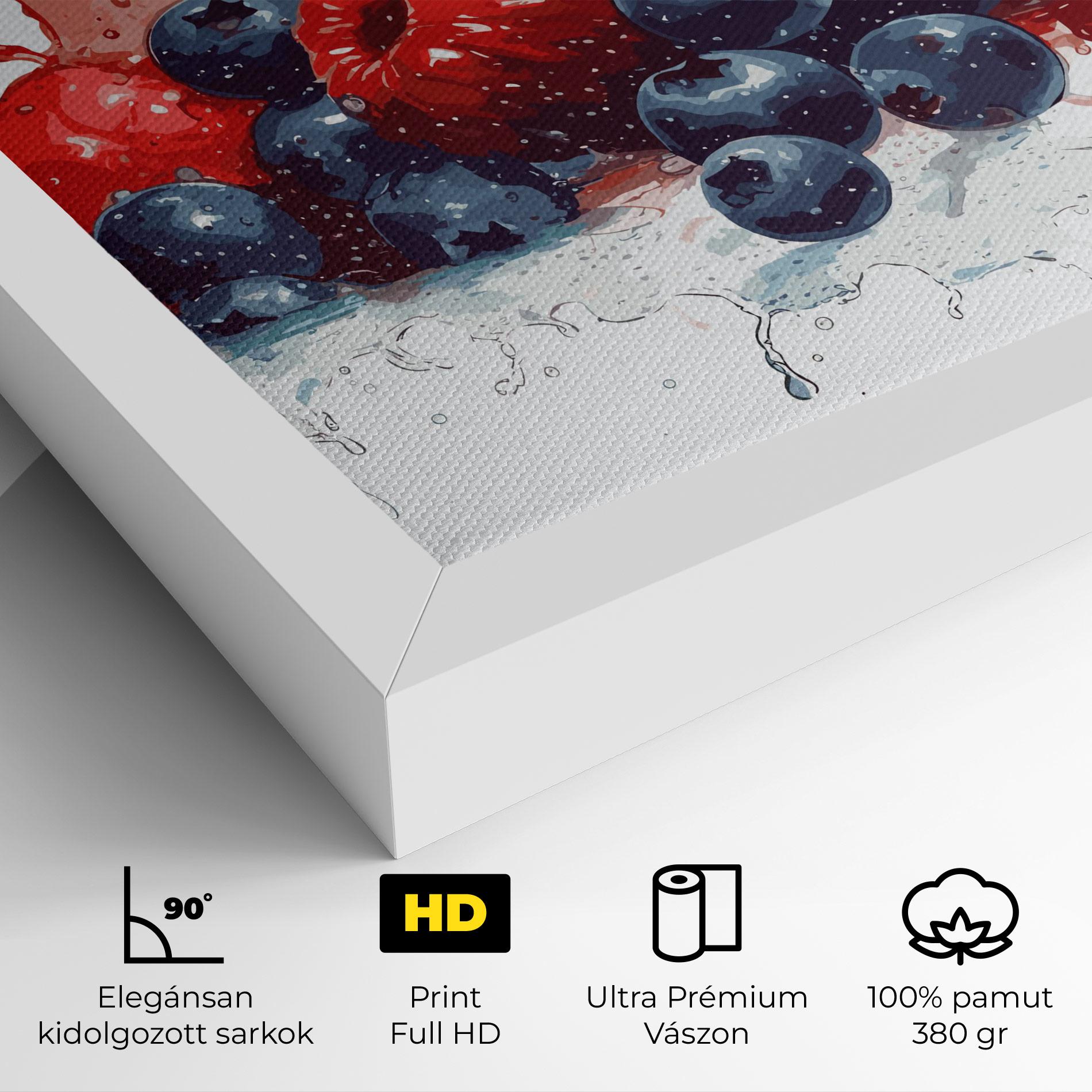 Vászonkép Berries Art mockup 4