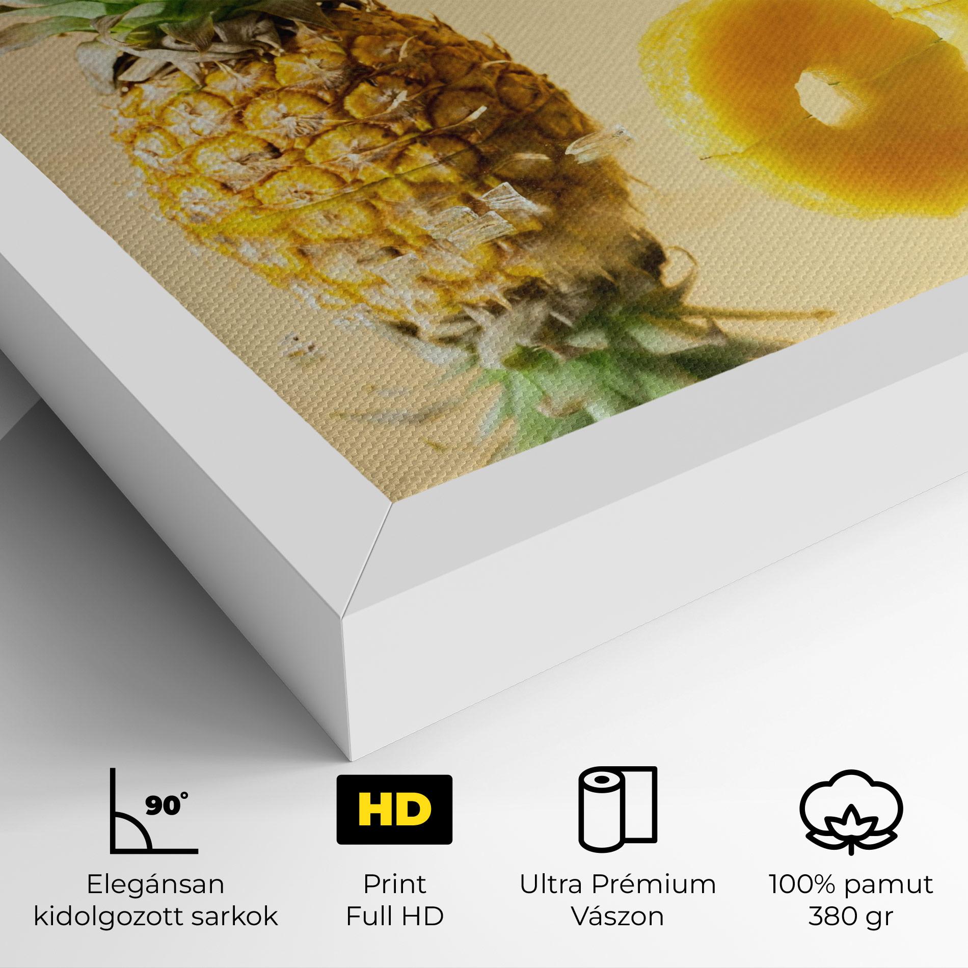 Vászonkép Cut Pineapple mockup 4