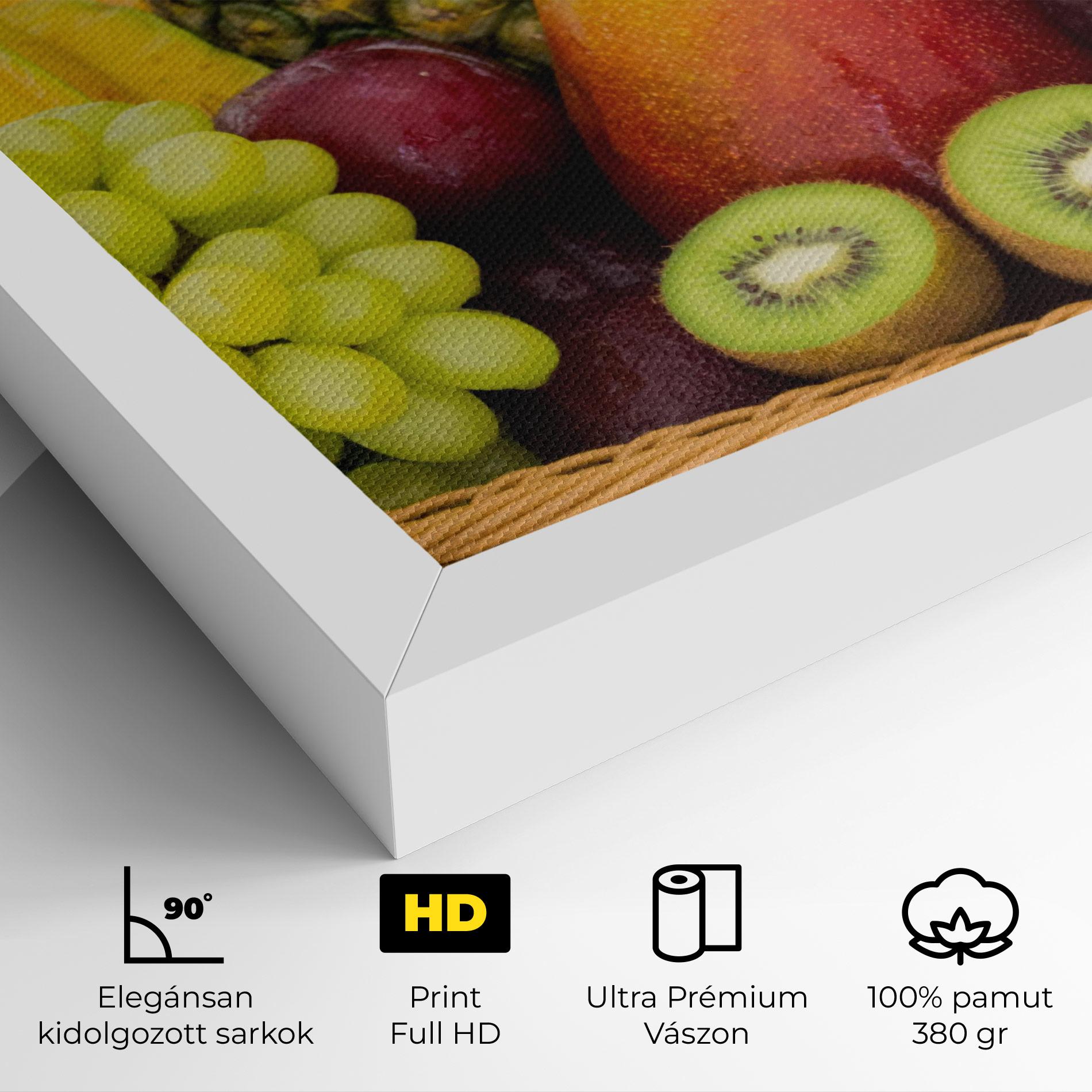 Vászonkép Fruit Basket mockup 4