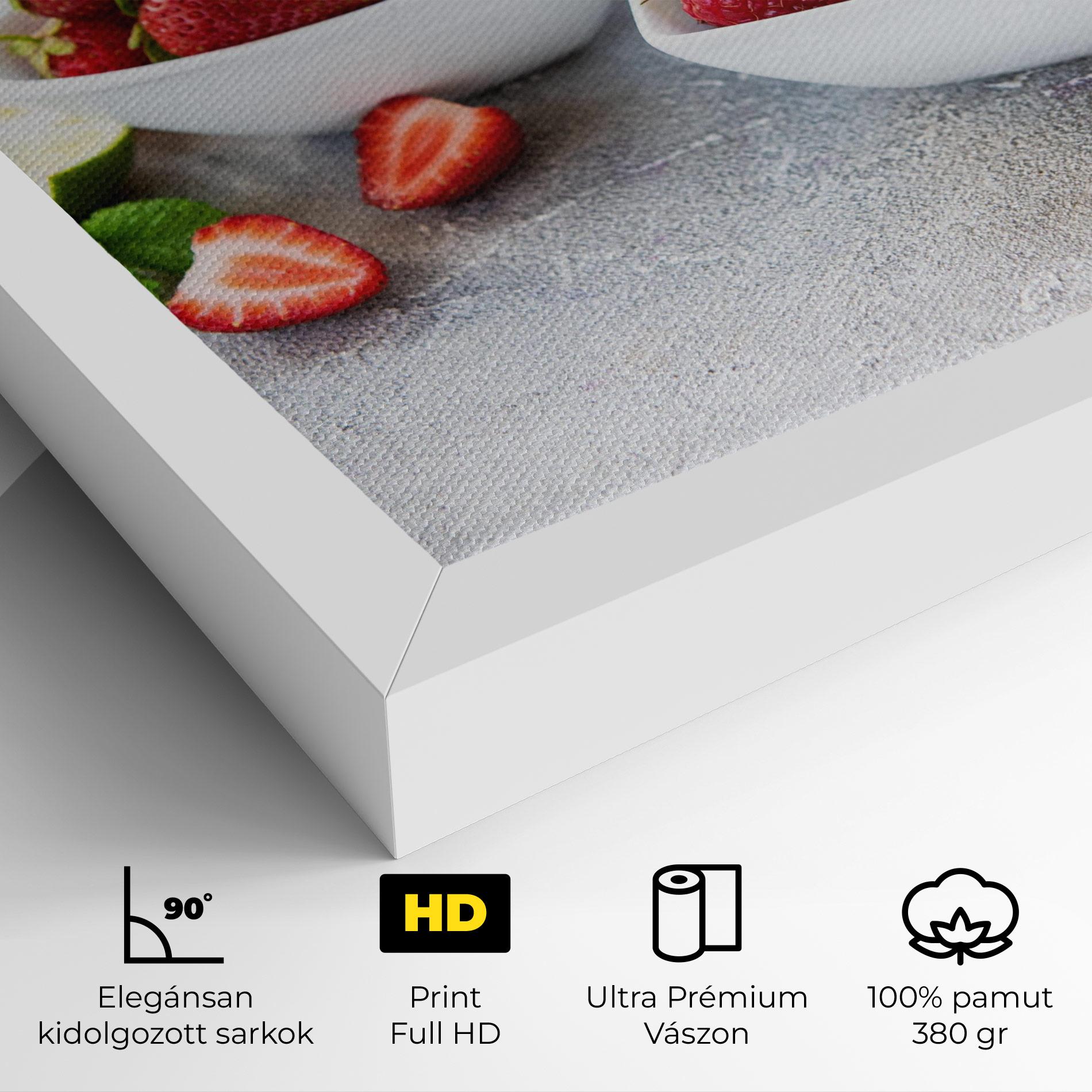 Vászonkép Heart Fresh Fruits mockup 4