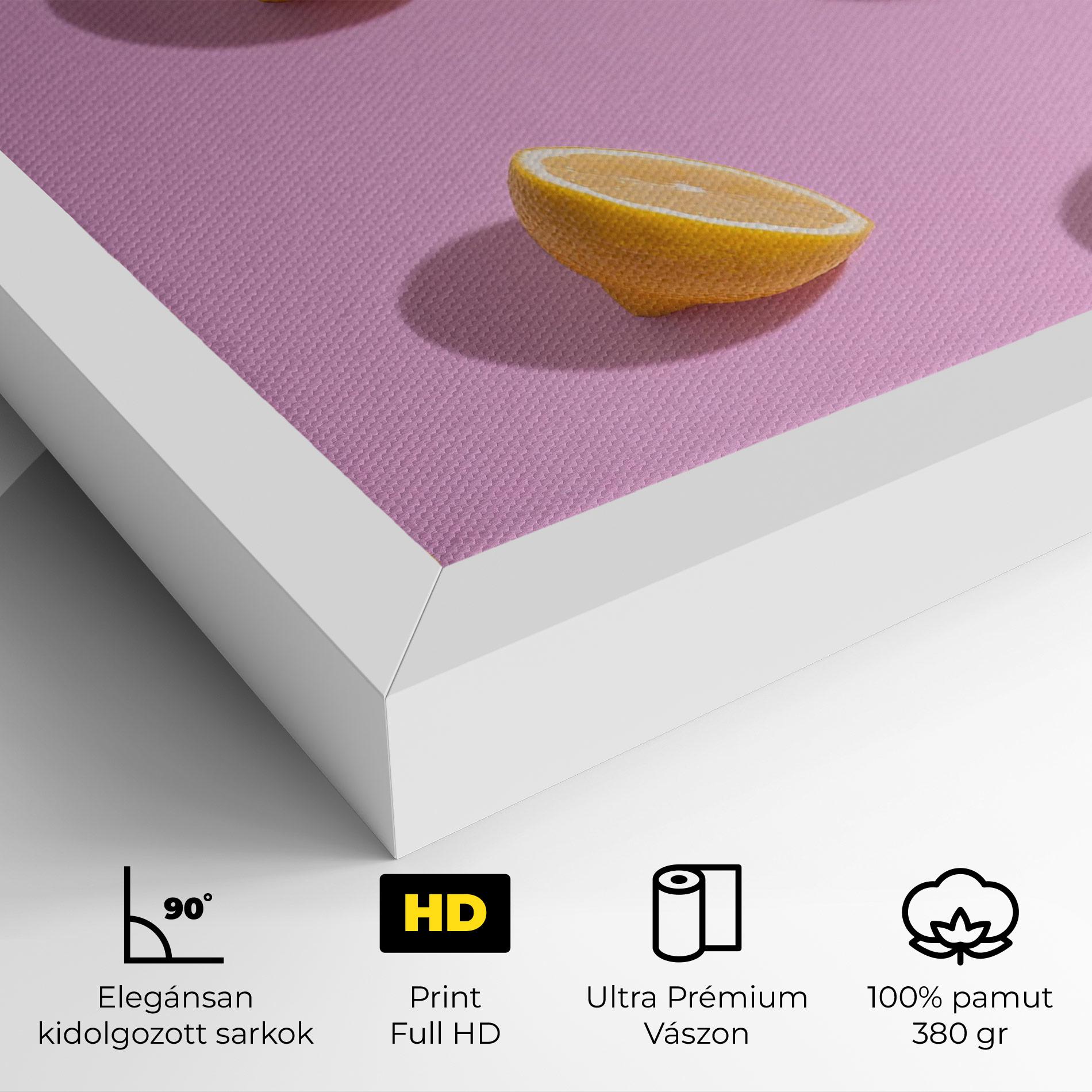 Vászonkép Lemon Pattern mockup 4