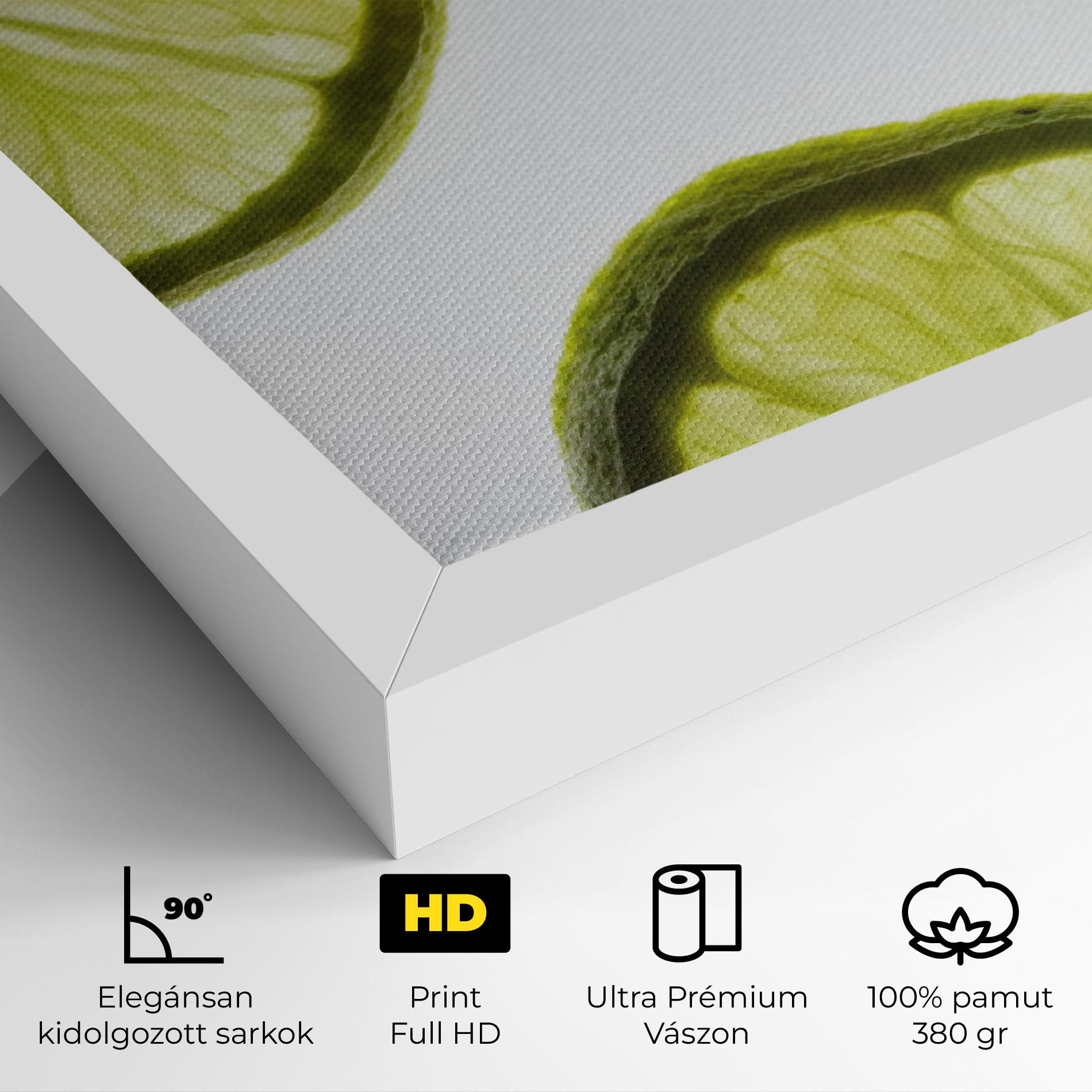 Vászonkép Lime Slice mockup 4