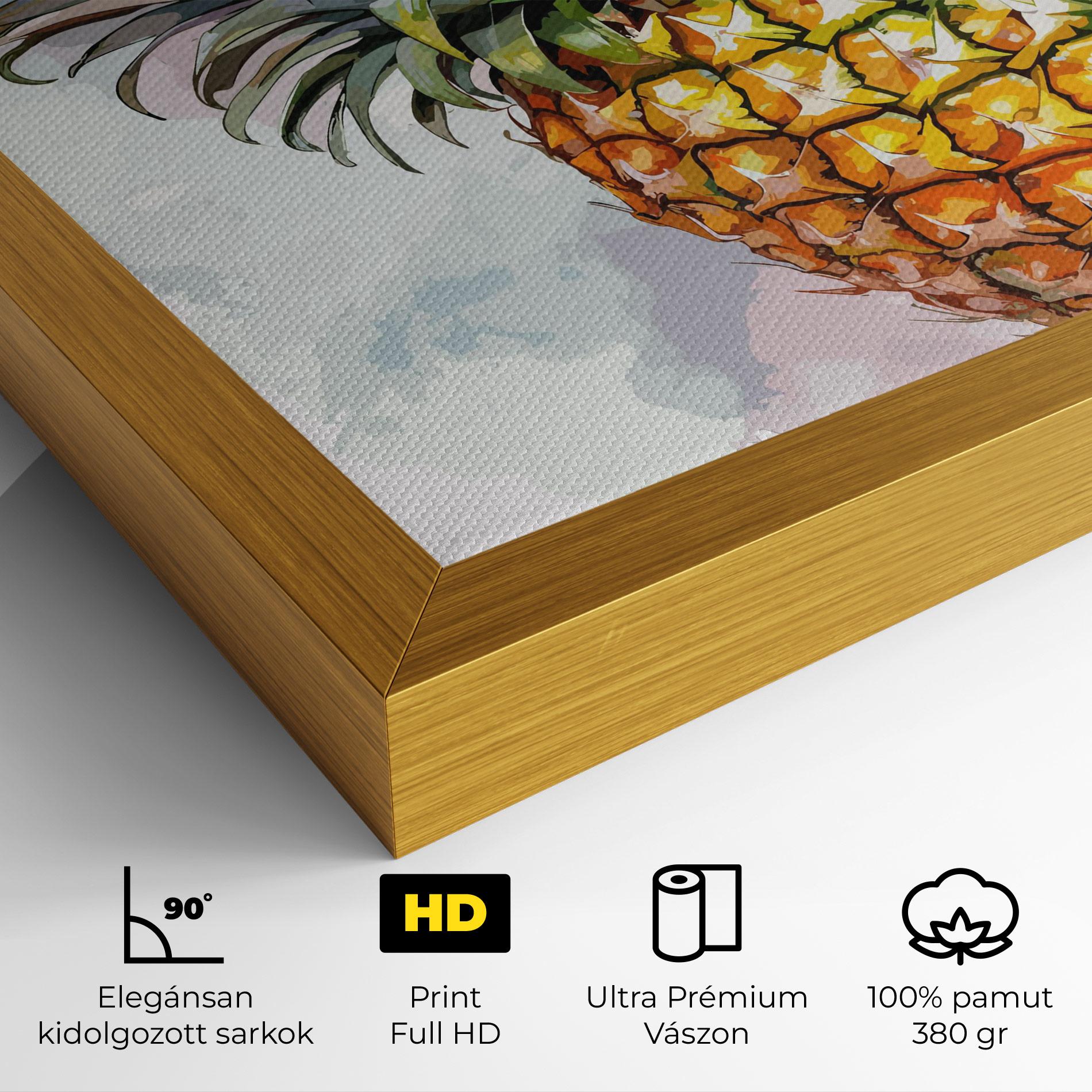 Vászonkép Artistic Pineapple mockup 4