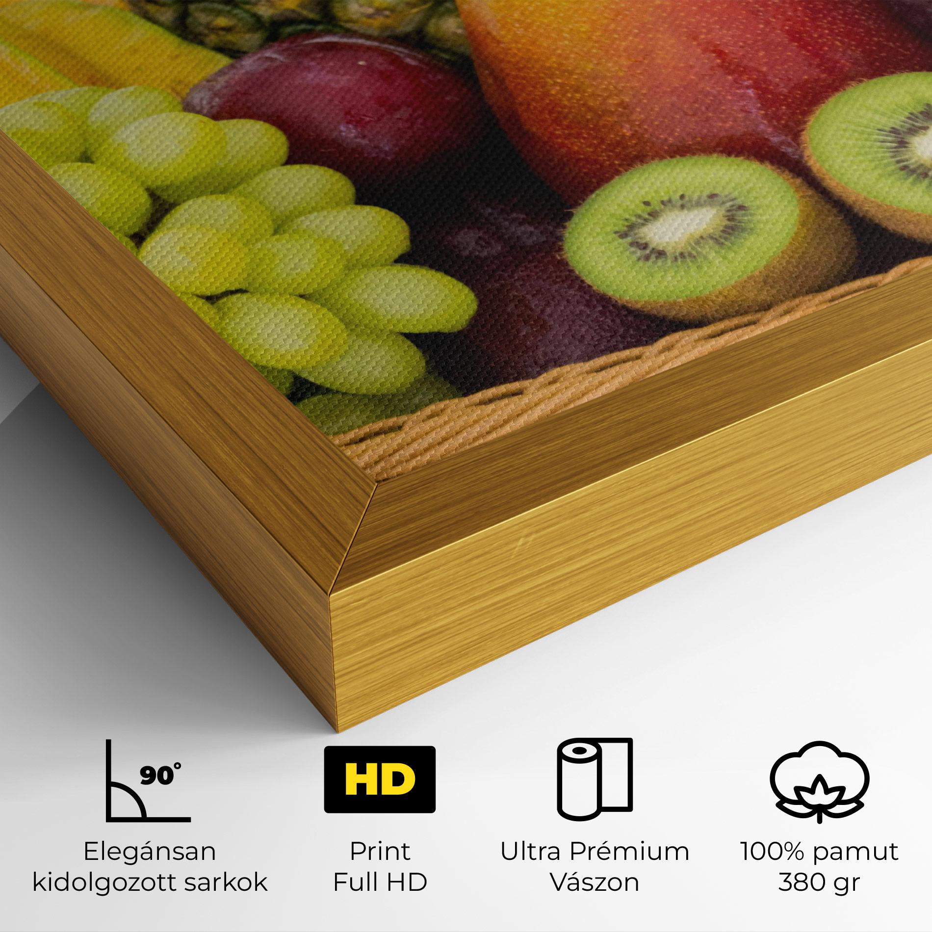 Vászonkép Fruit Basket mockup 4
