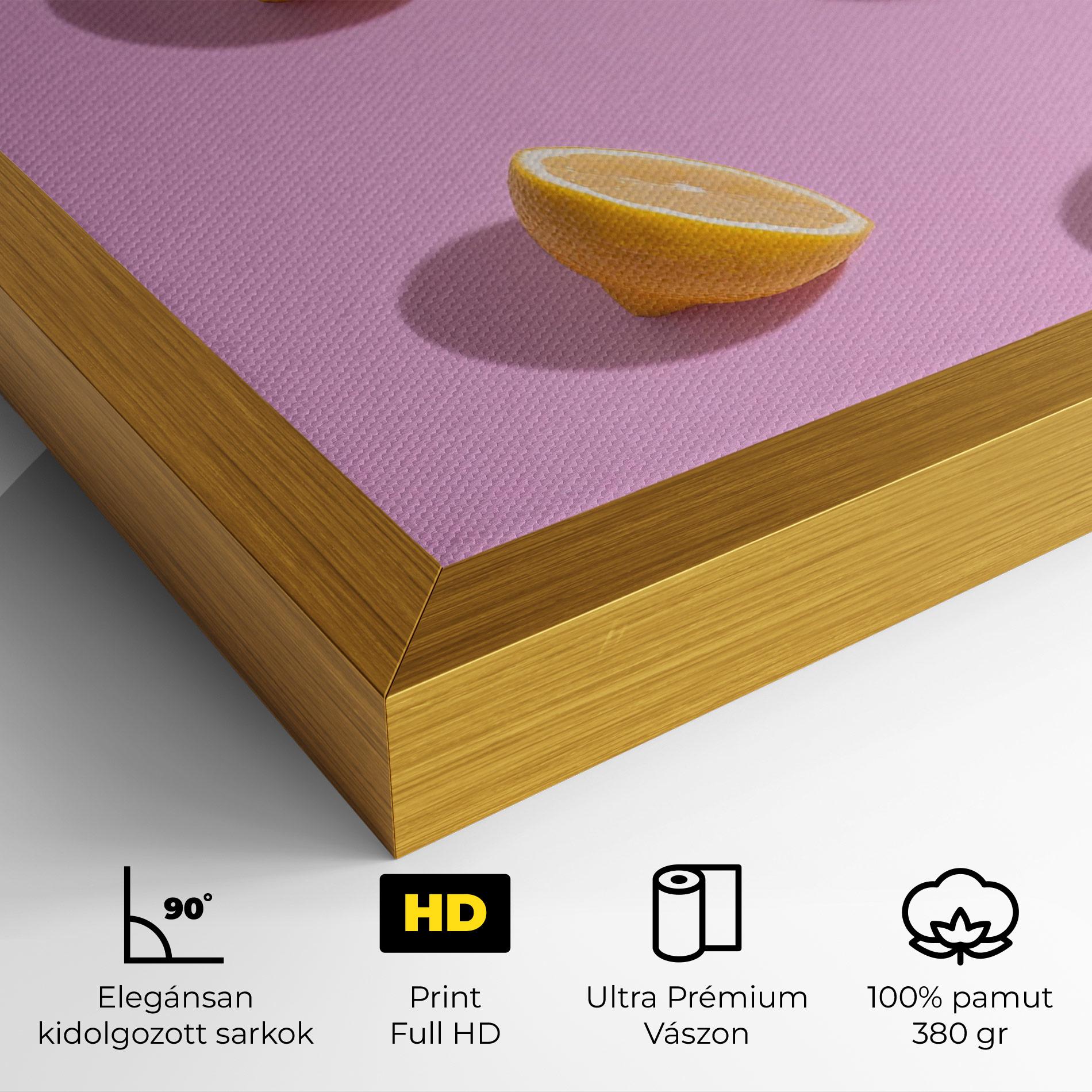 Vászonkép Lemon Pattern mockup 4