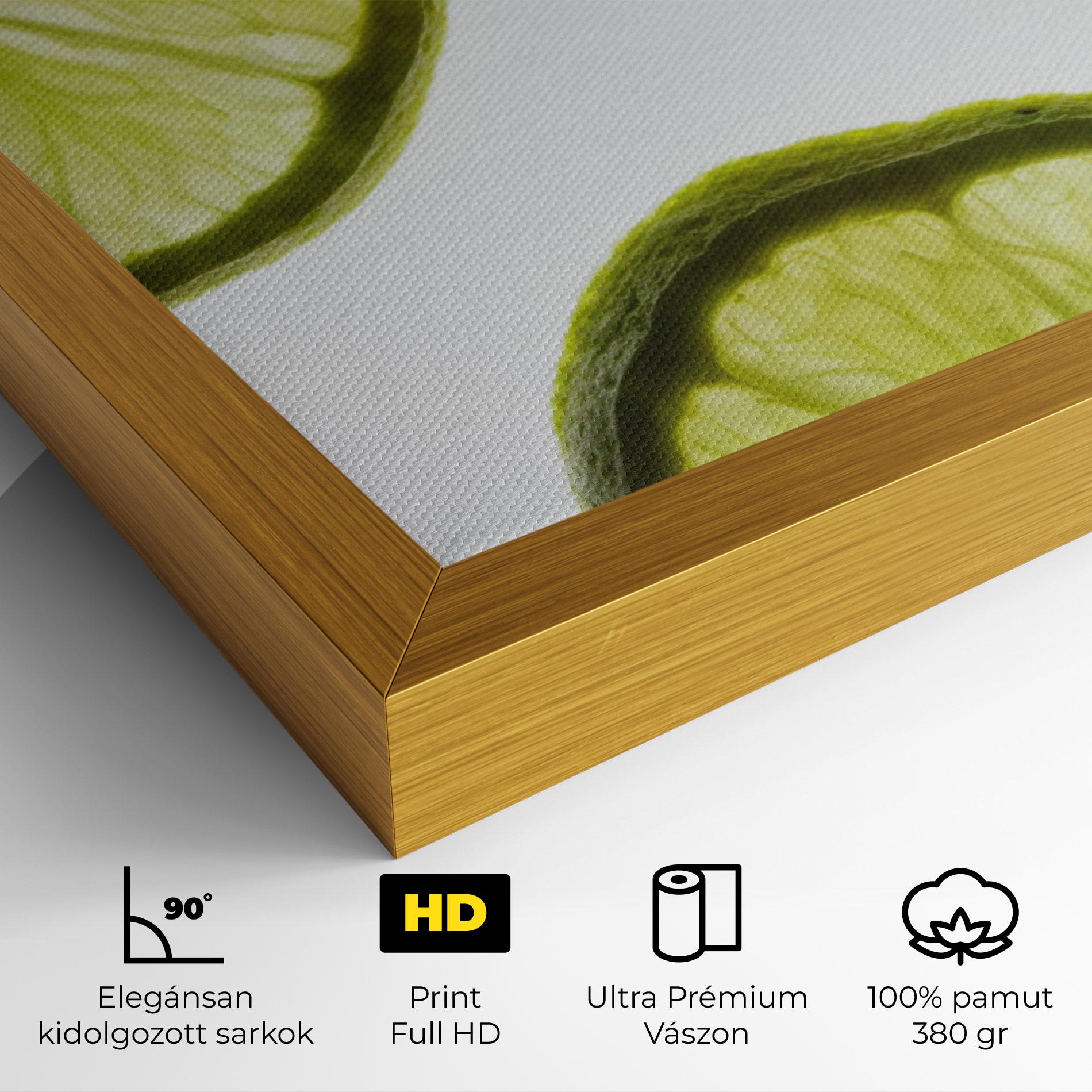Vászonkép Lime Slice mockup 4