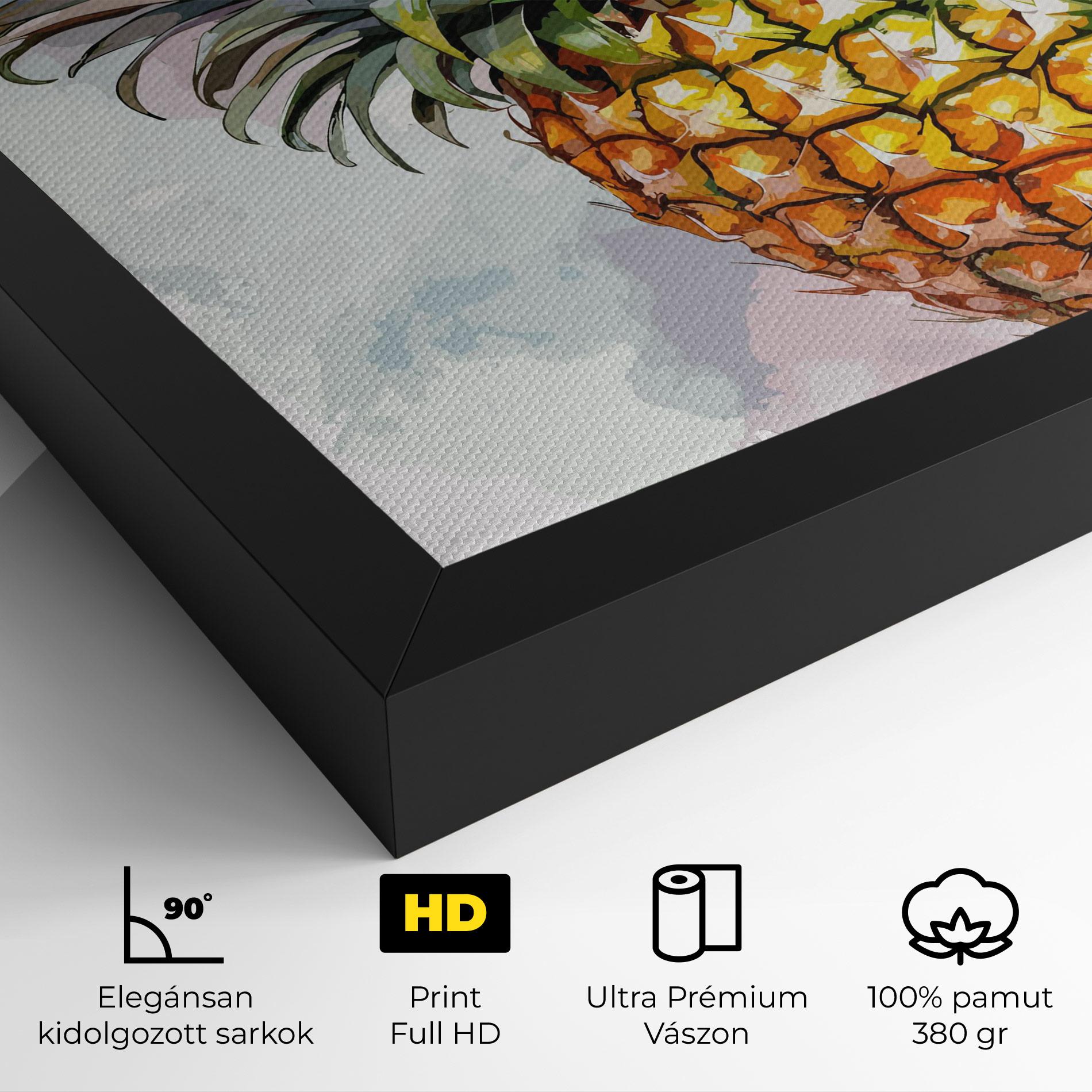 Vászonkép Artistic Pineapple mockup 4