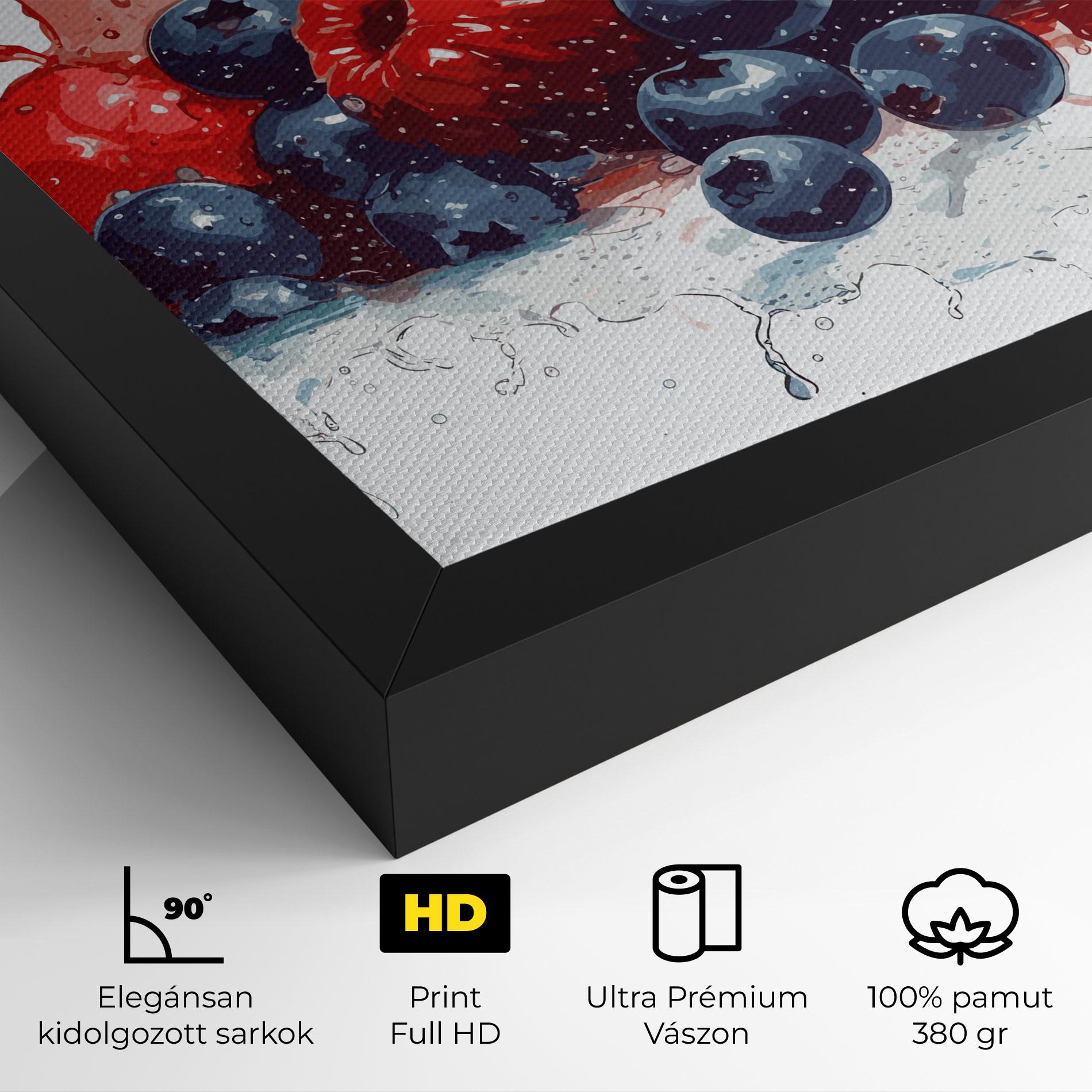 Vászonkép Berries Art mockup 4