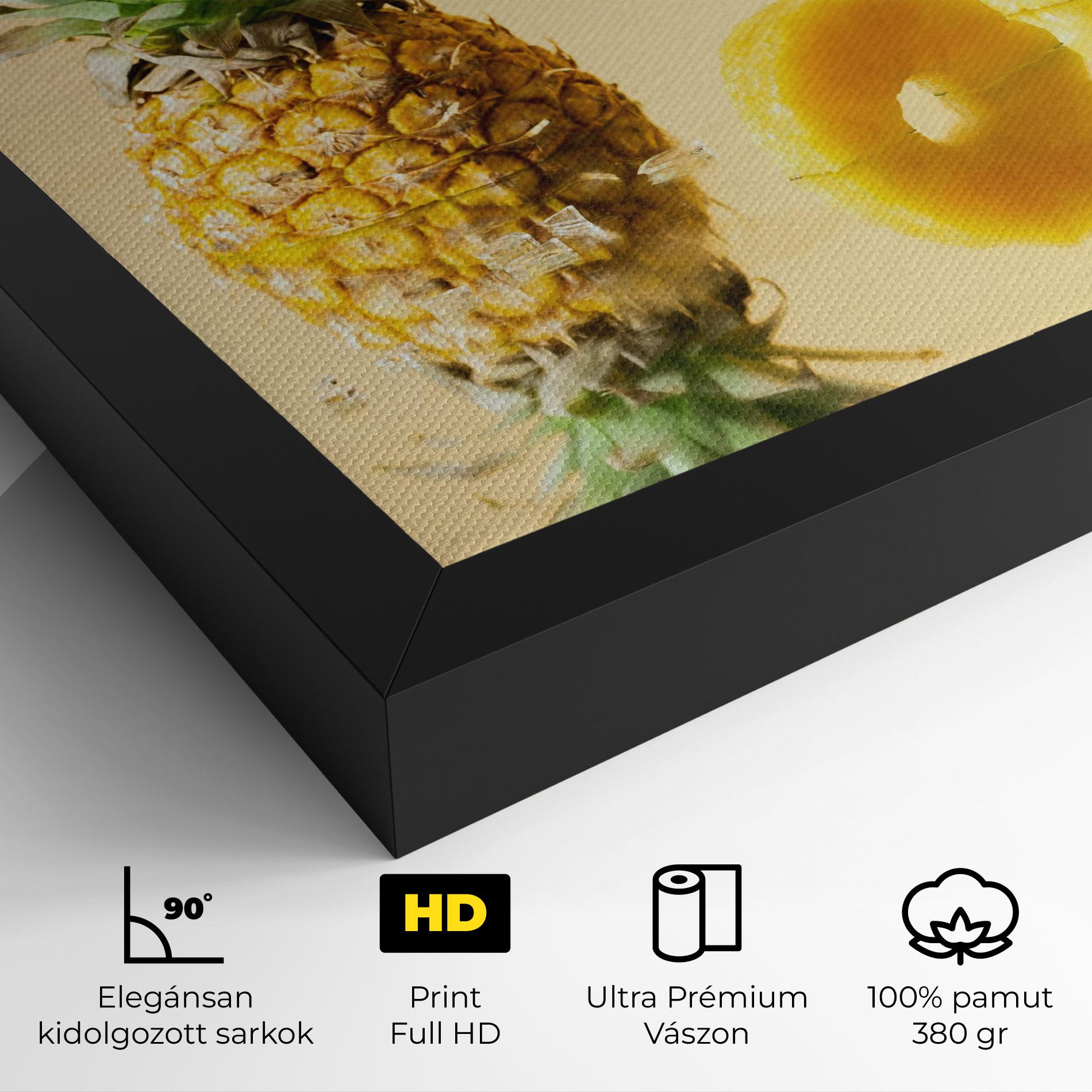 Vászonkép Cut Pineapple mockup 4