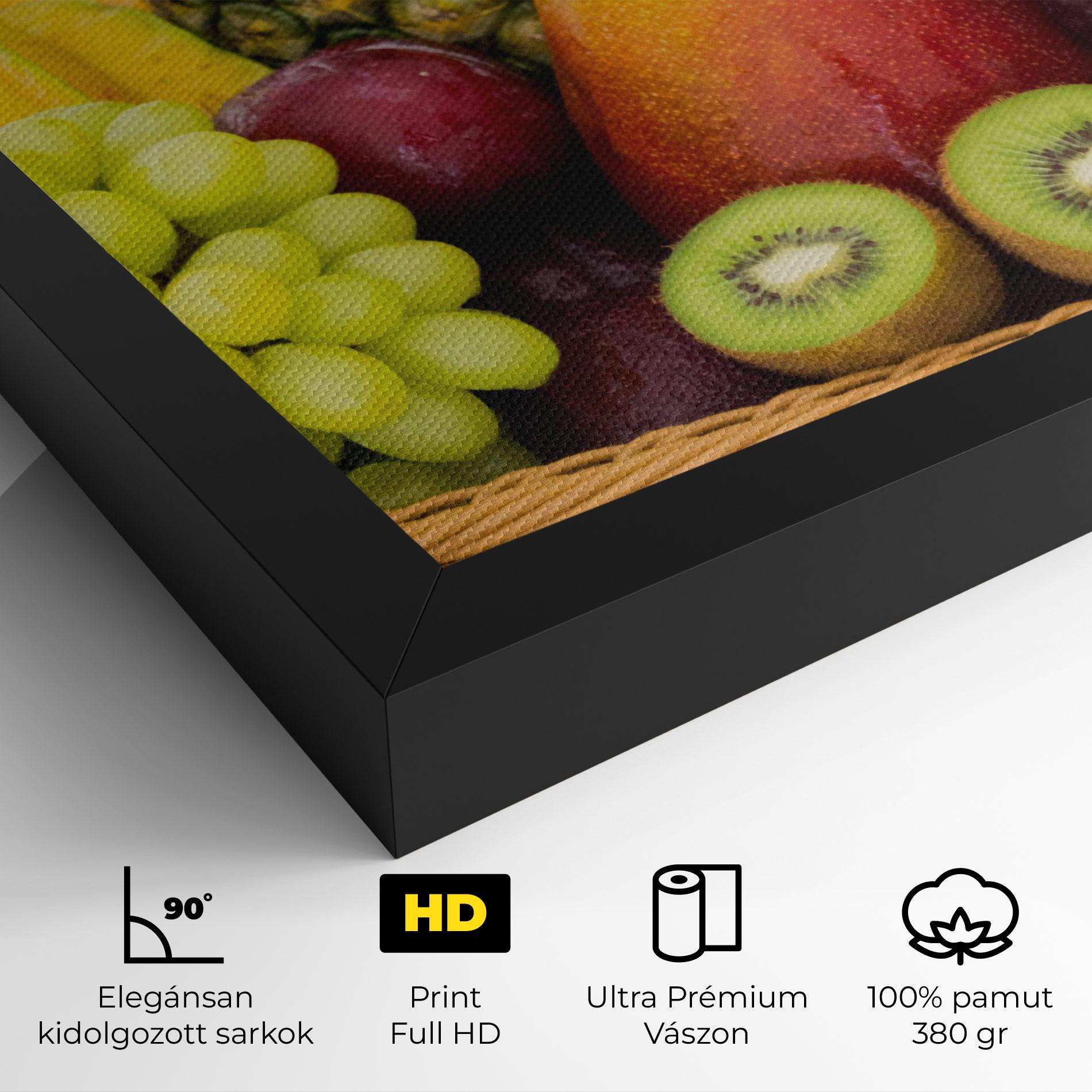 Vászonkép Fruit Basket mockup 4