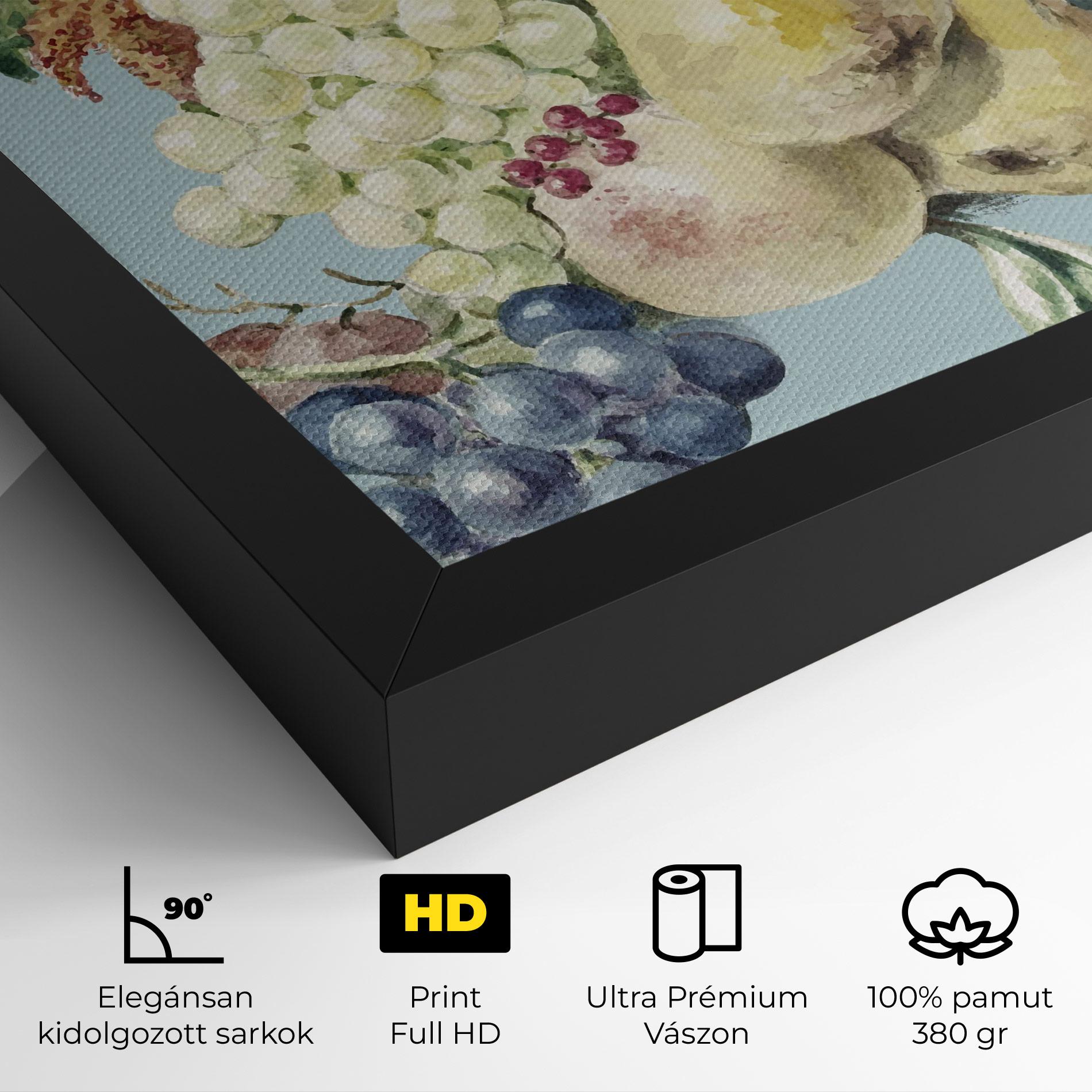 Vászonkép Fruit Paintig mockup 4