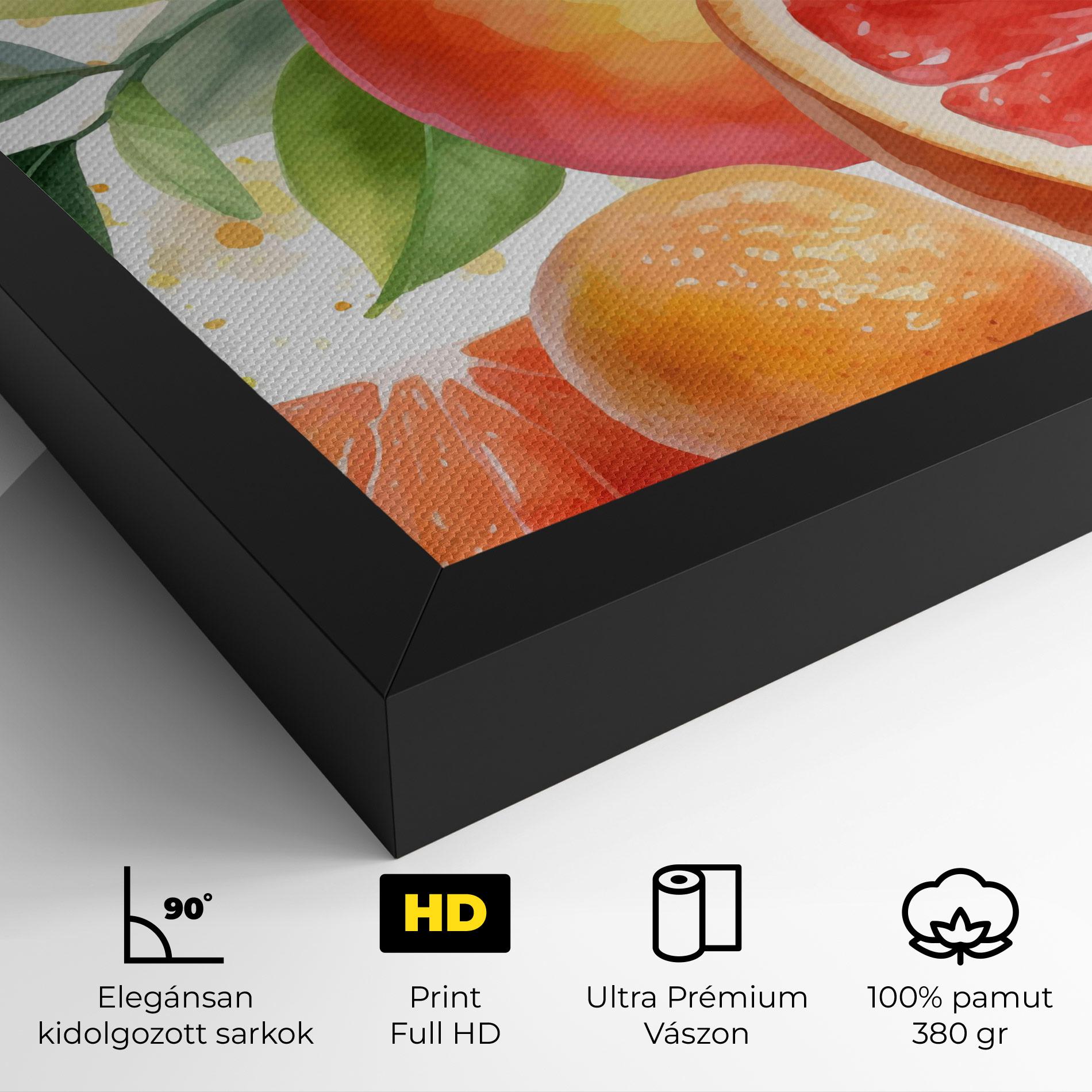 Vászonkép Grapefruit Art mockup 4
