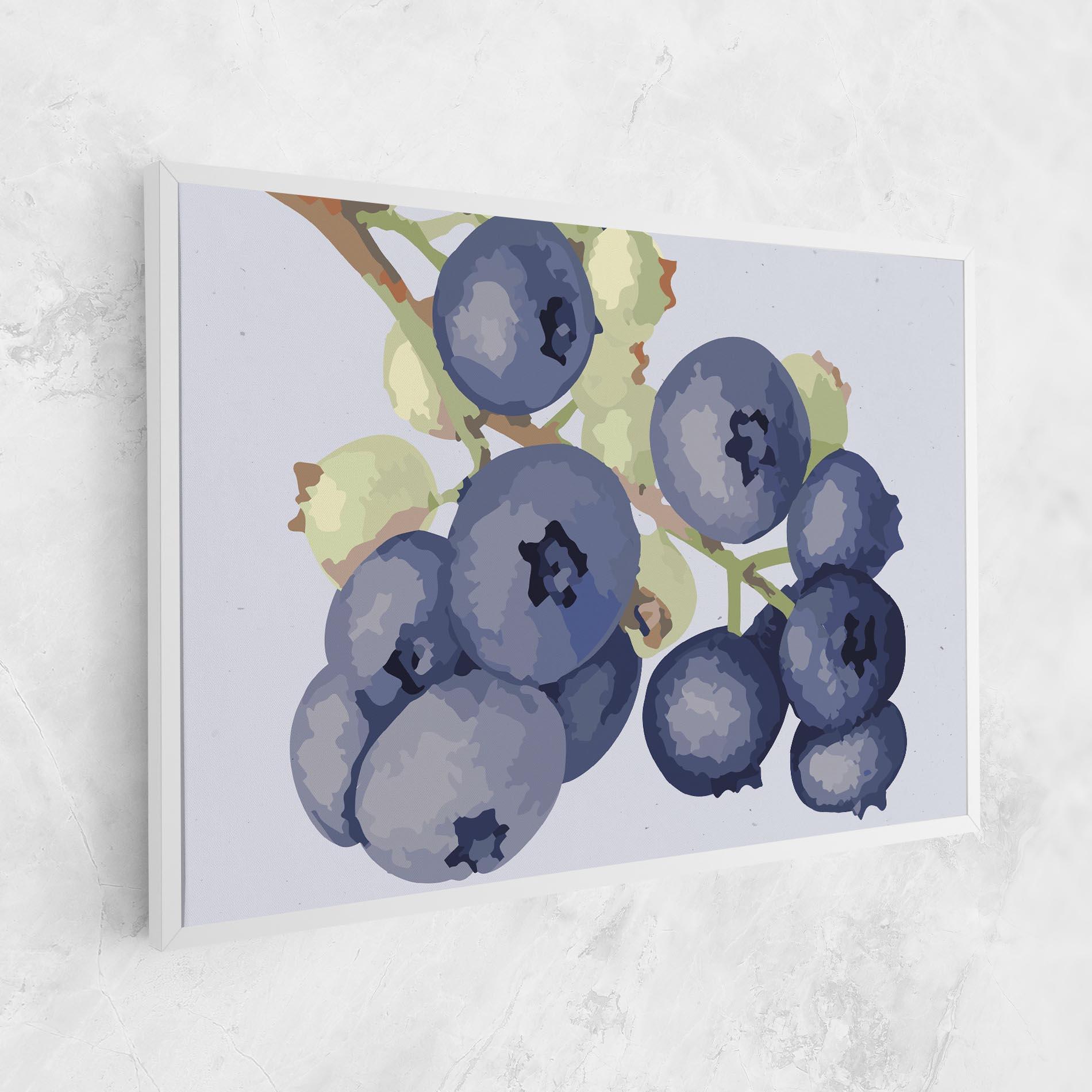 Vászonkép Blueberries Art mockup 1
