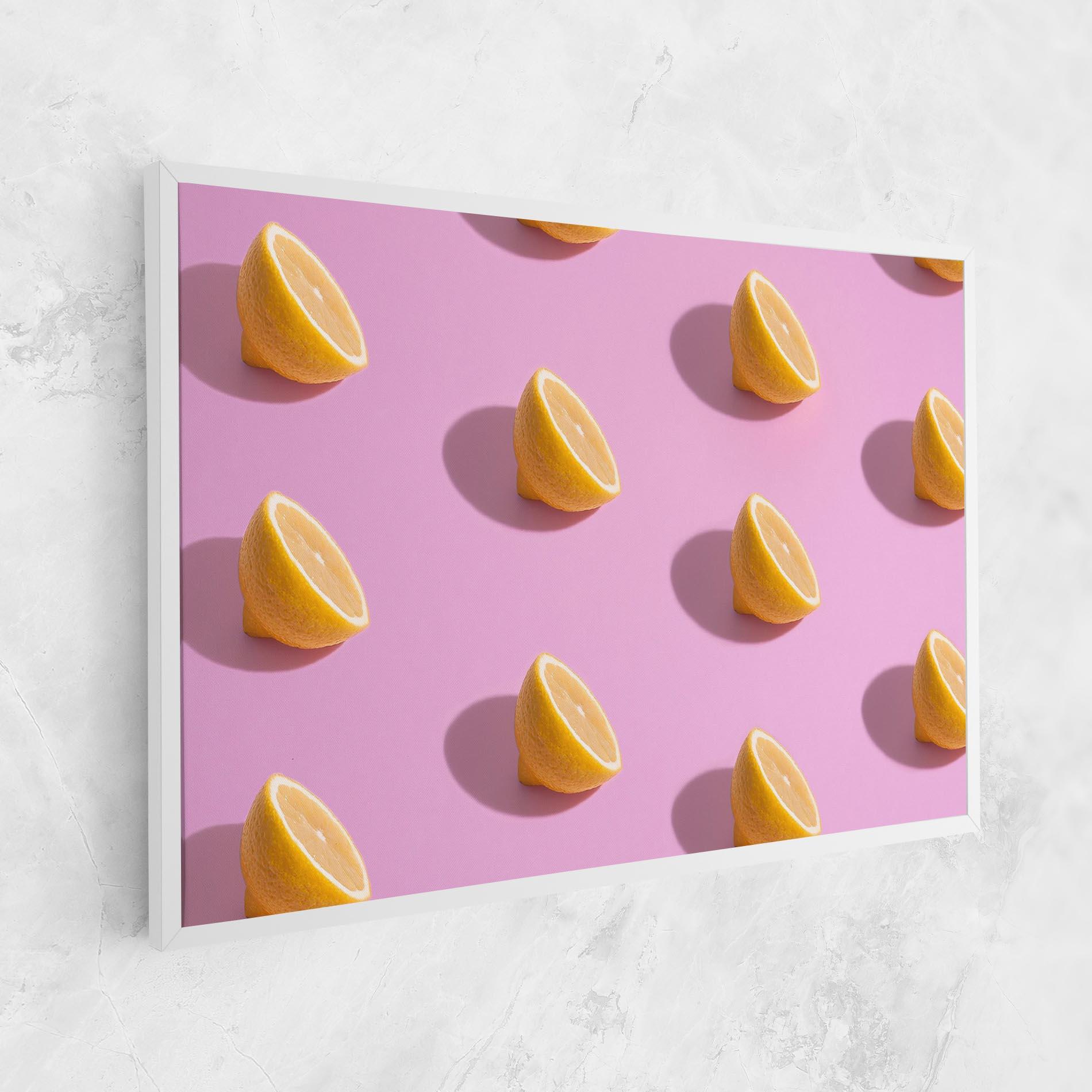 Vászonkép Lemon Pattern mockup 1