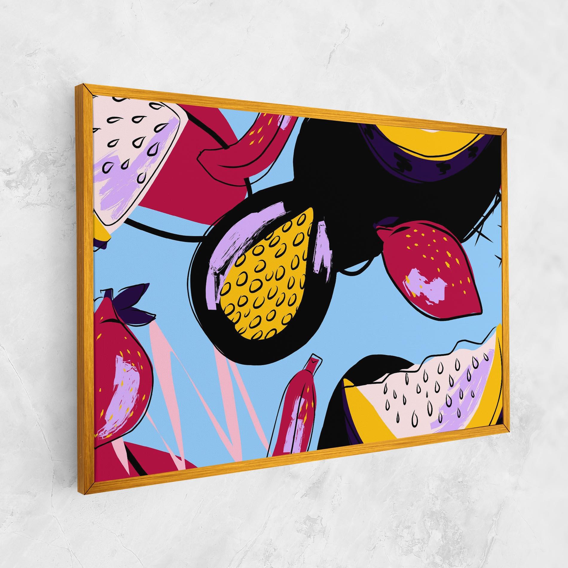 Vászonkép Colorful Fruits mockup 1